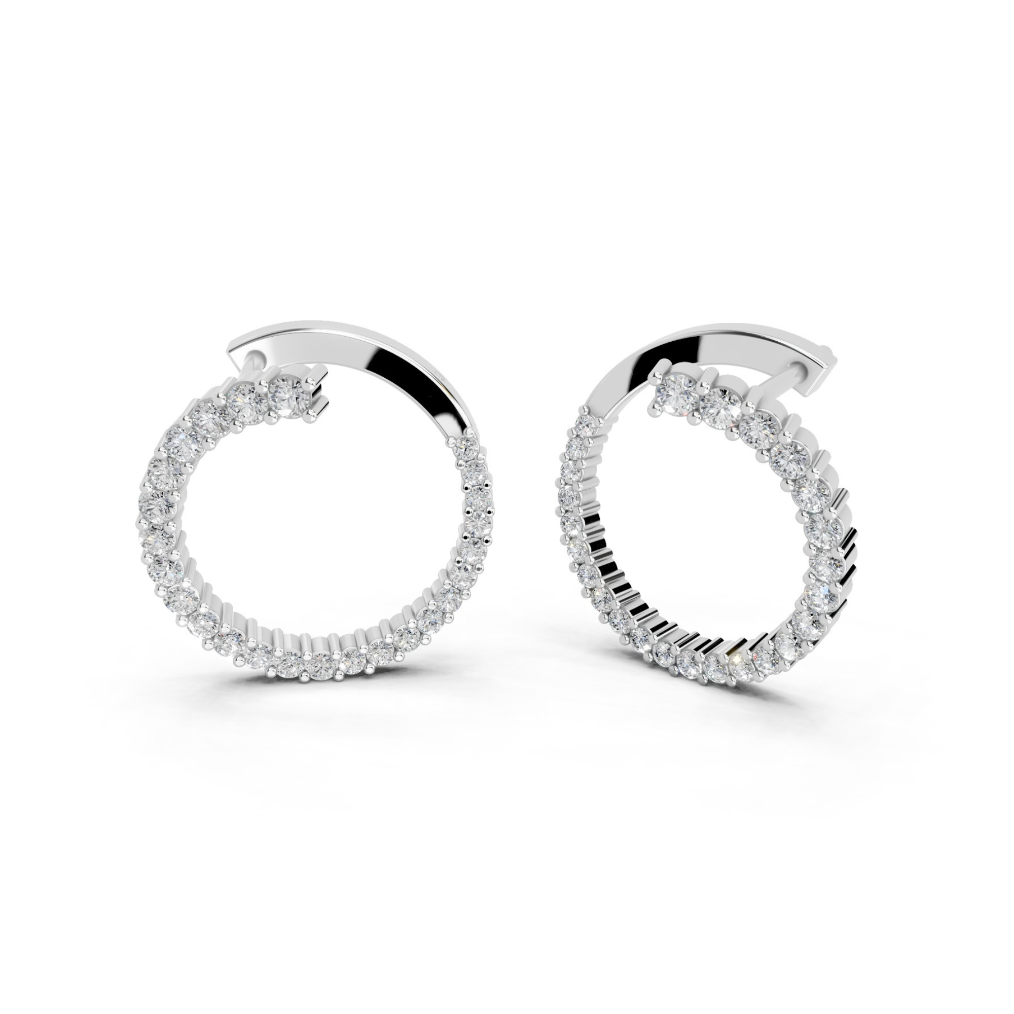 Cosmic Chic Diamond Hoops