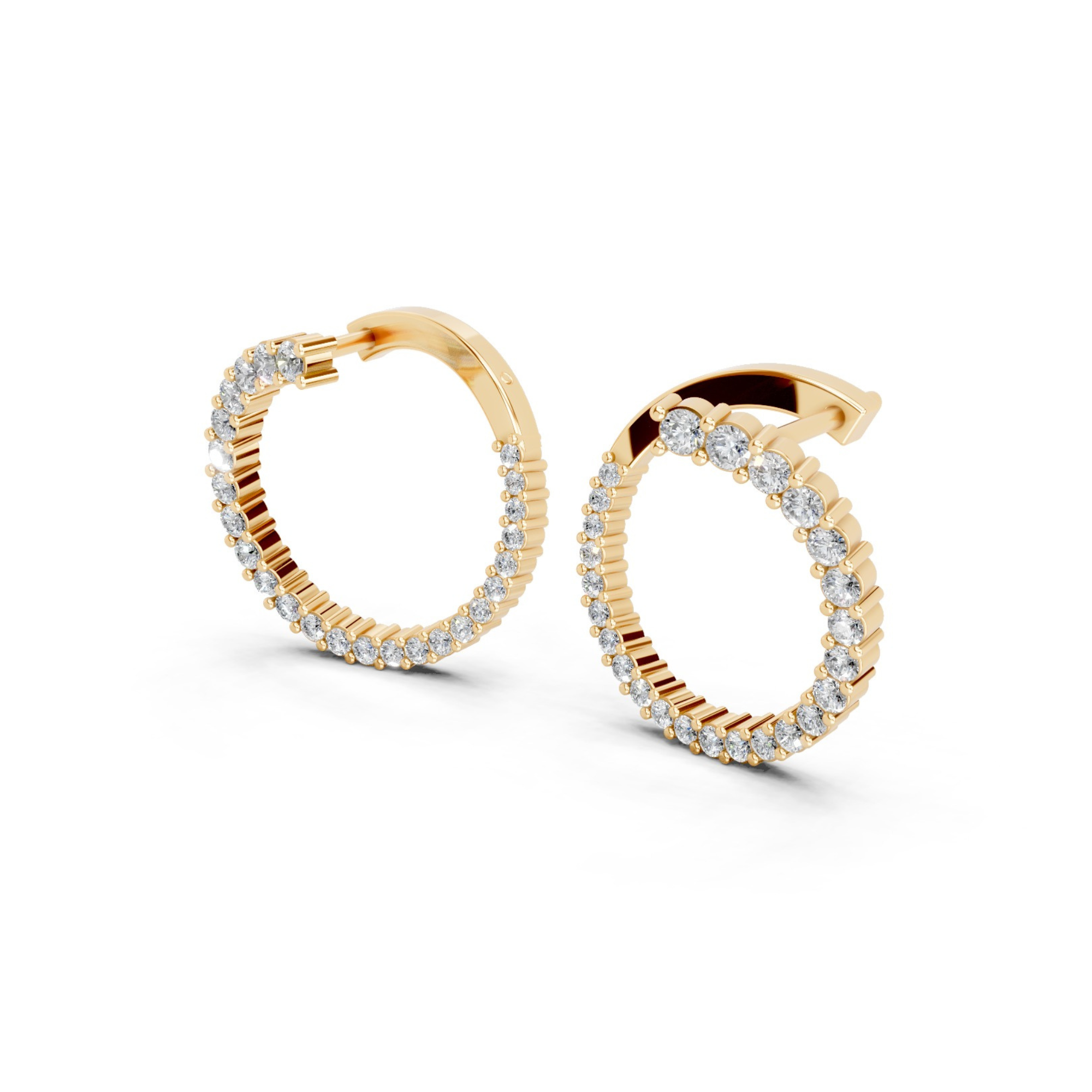 Cosmic Chic Diamond Hoops