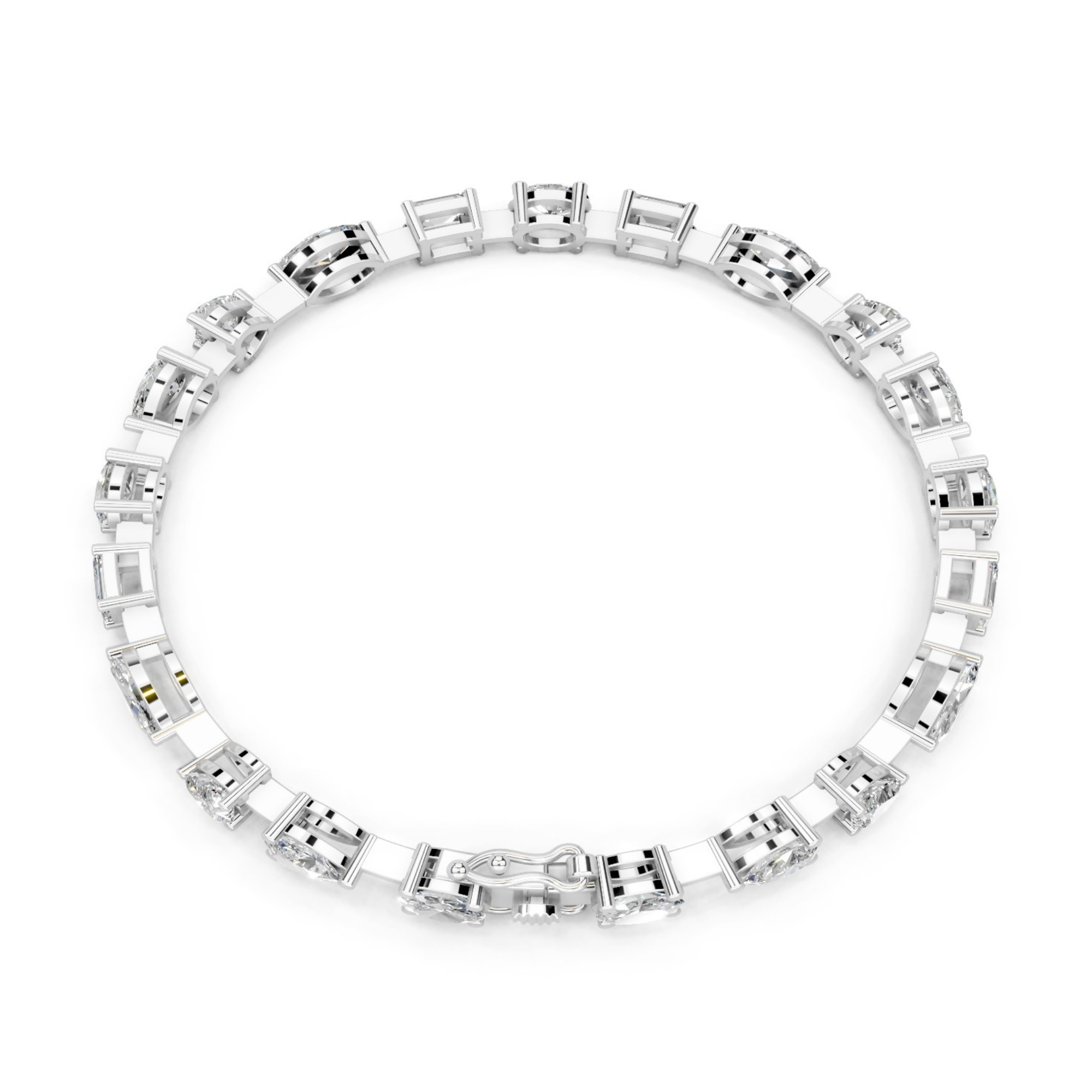 40 Cent Multi Shape Tennis Bracelet