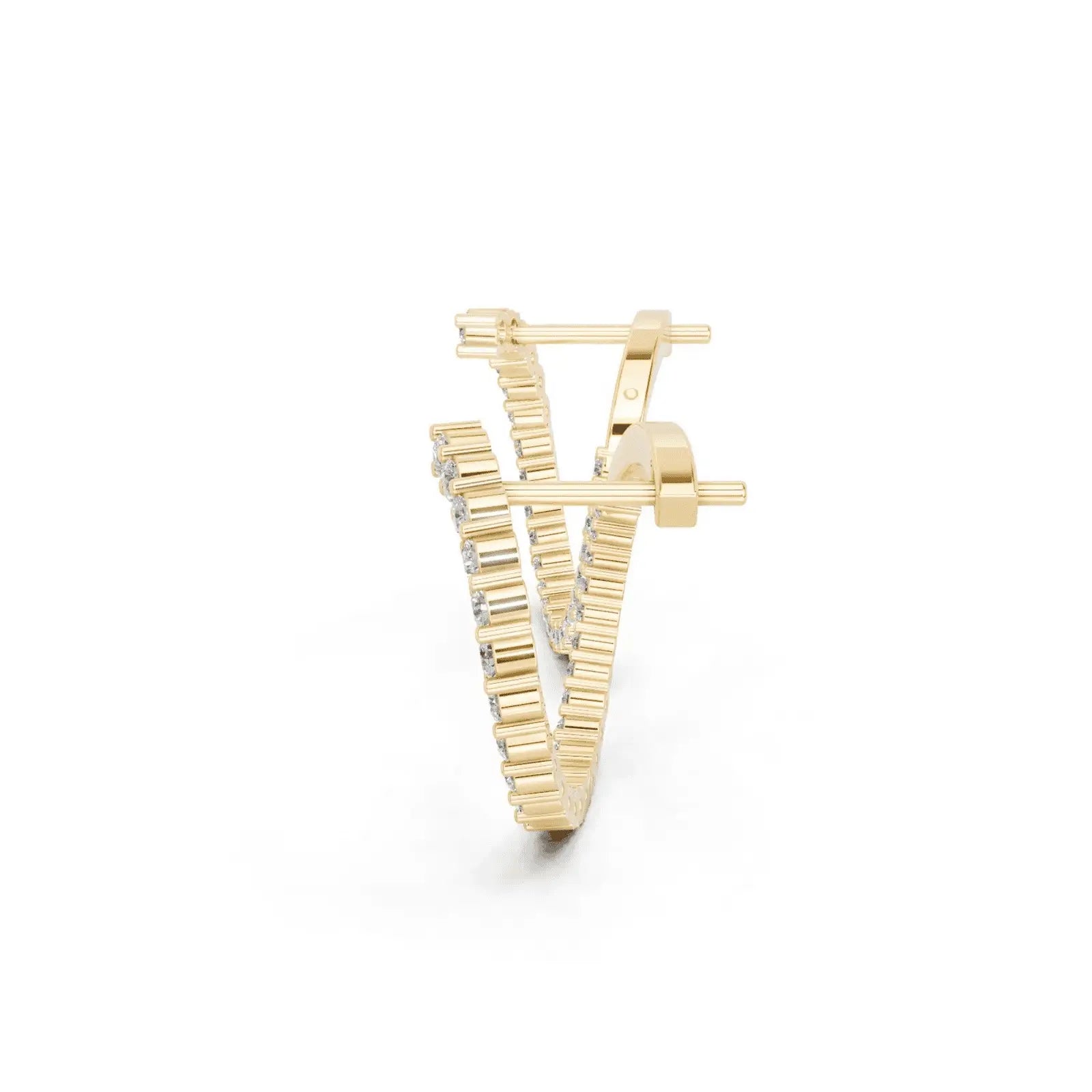 Cosmic Chic Diamond Hoops