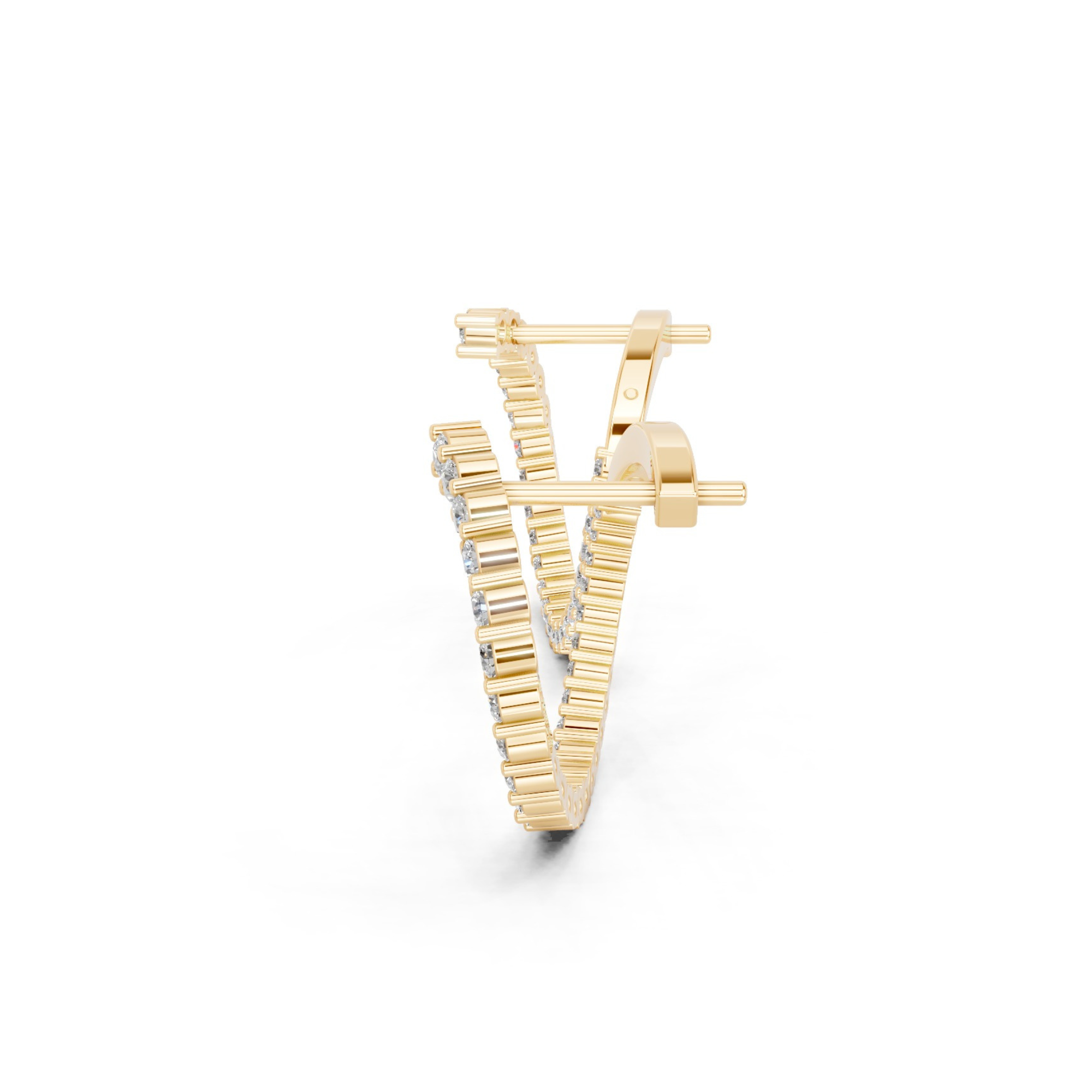 Cosmic Chic Diamond Hoops