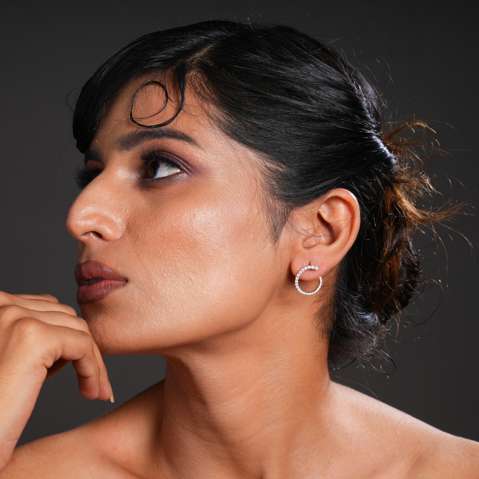 Cosmic Chic Diamond Hoops