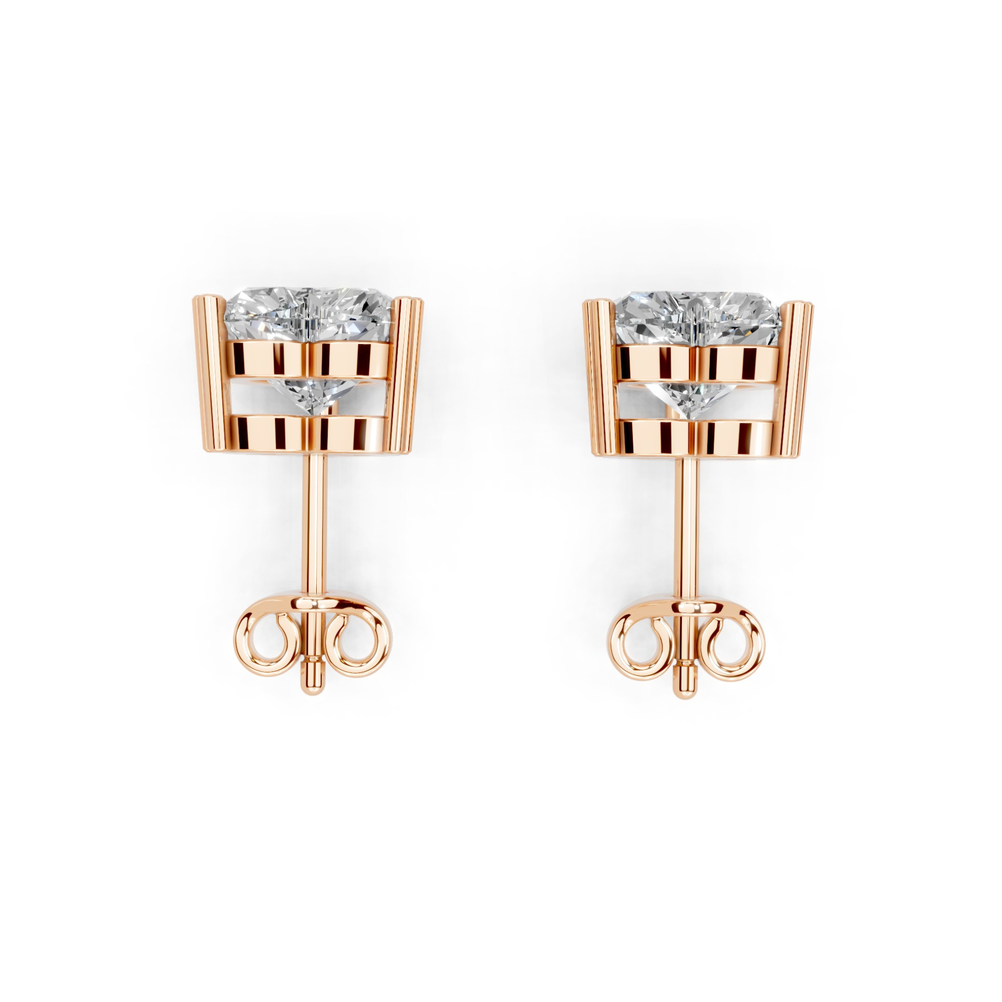 1 Carat Cassiopeia Heart Sparkle Diamond Studs