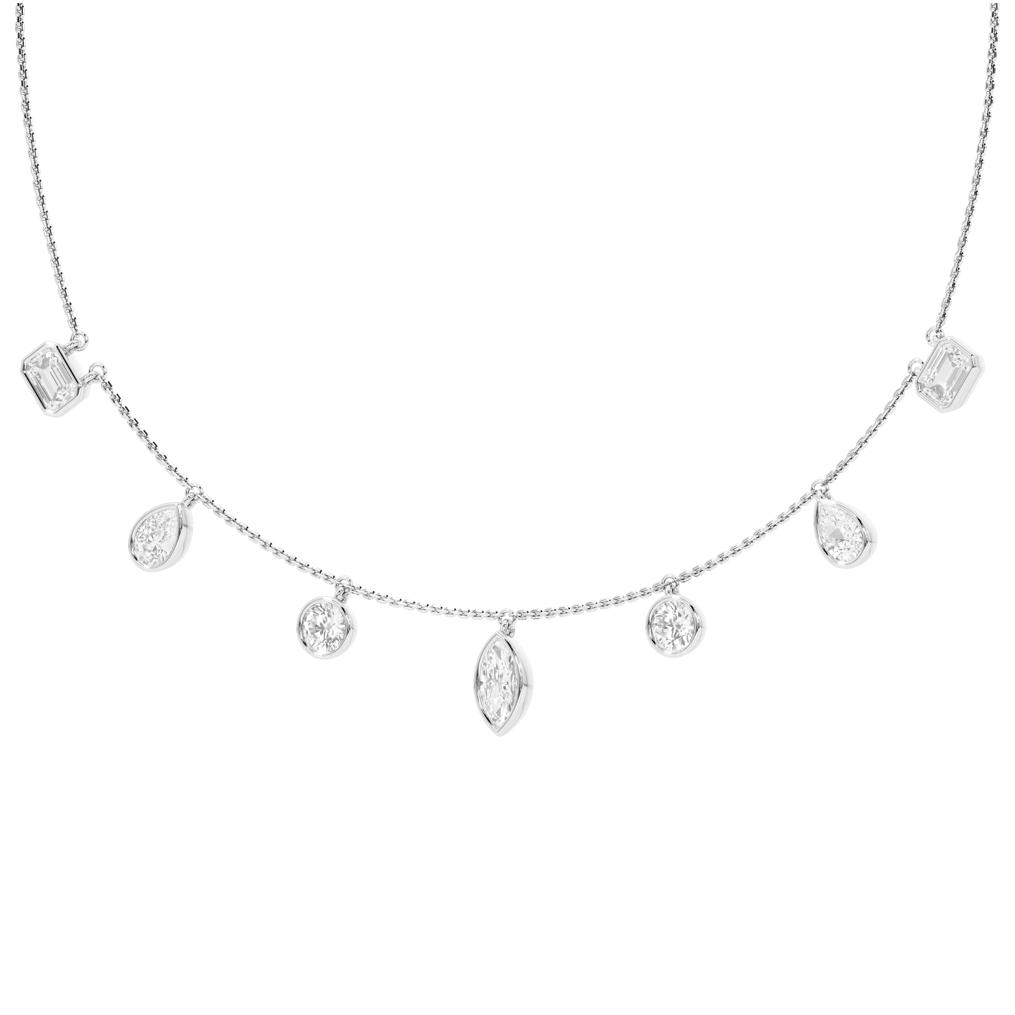 Starry Night Multi Shape Yard Necklace