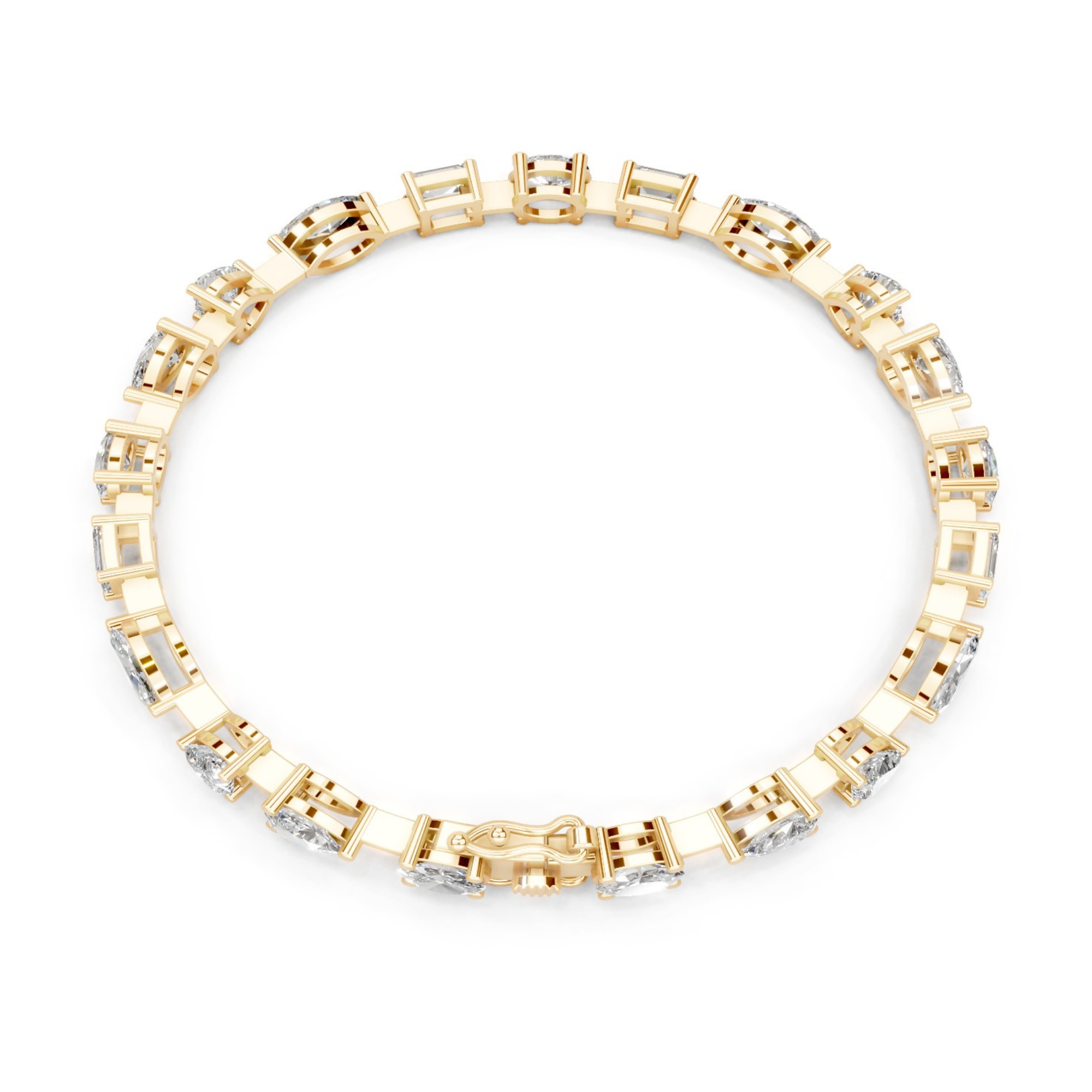 40 Cent Multi Shape Tennis Bracelet