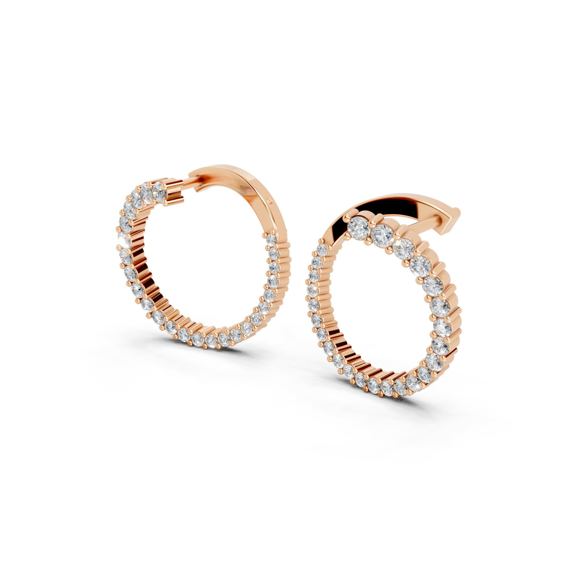 Cosmic Chic Diamond Hoops