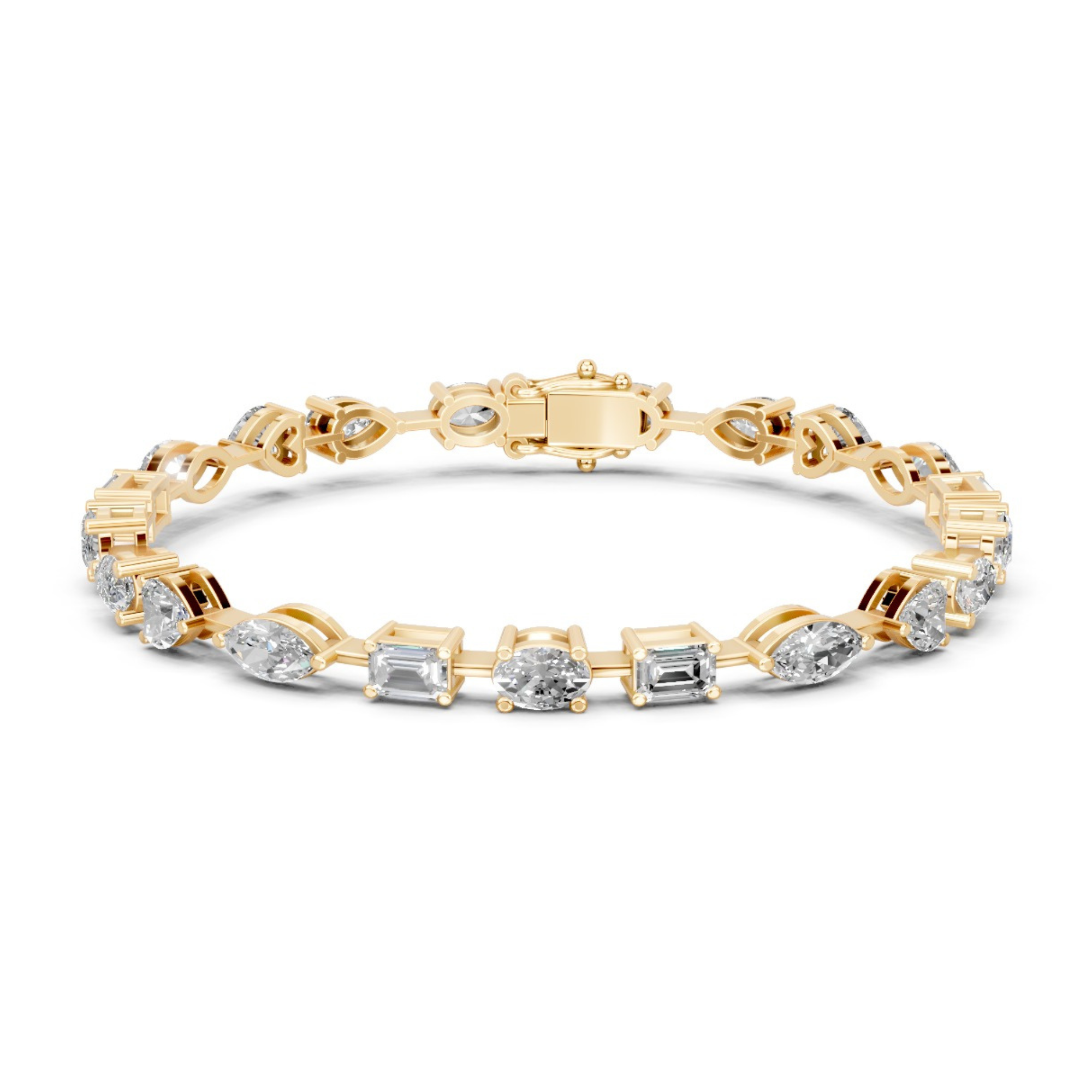 40 Cent Multi Shape Tennis Bracelet