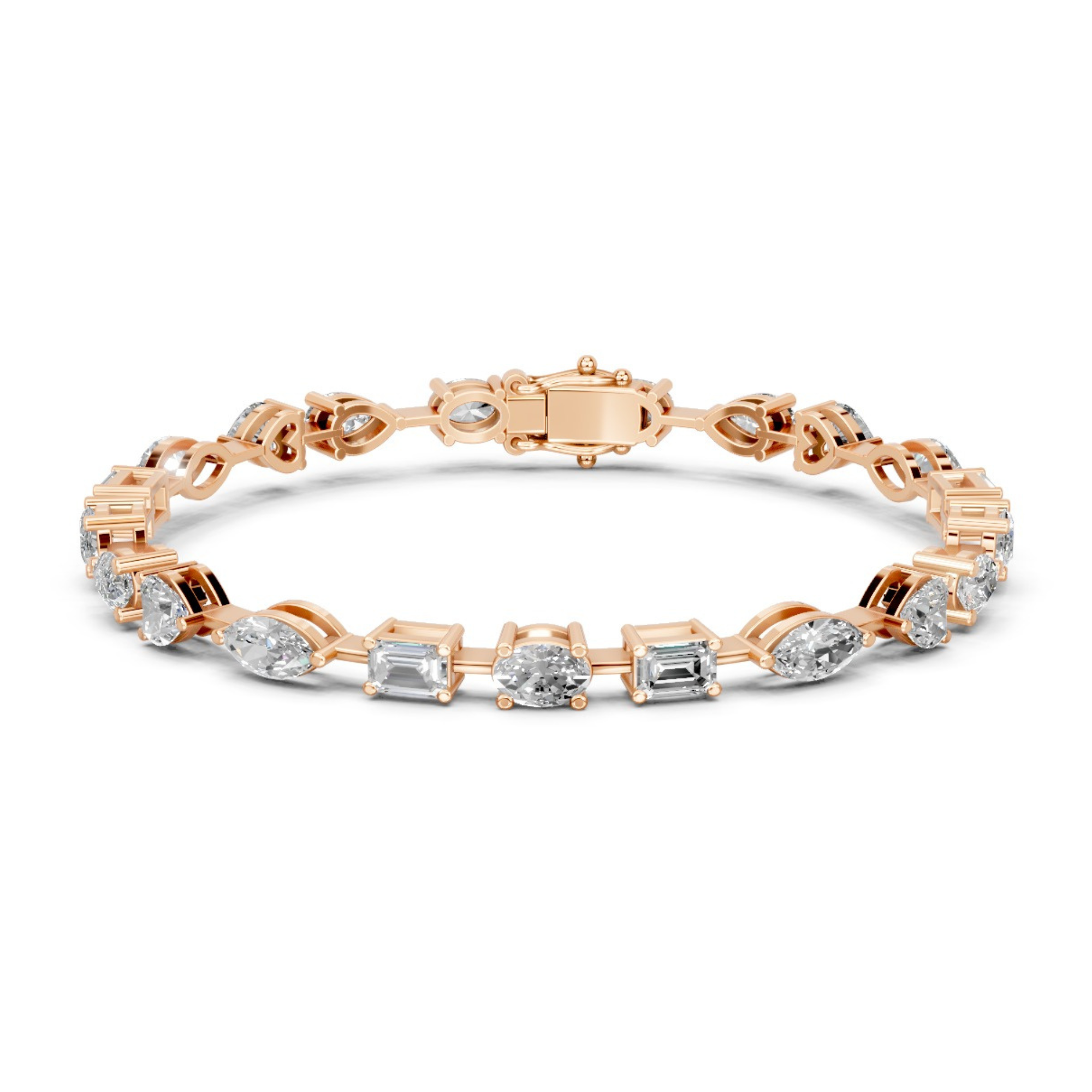 40 Cent Multi Shape Tennis Bracelet