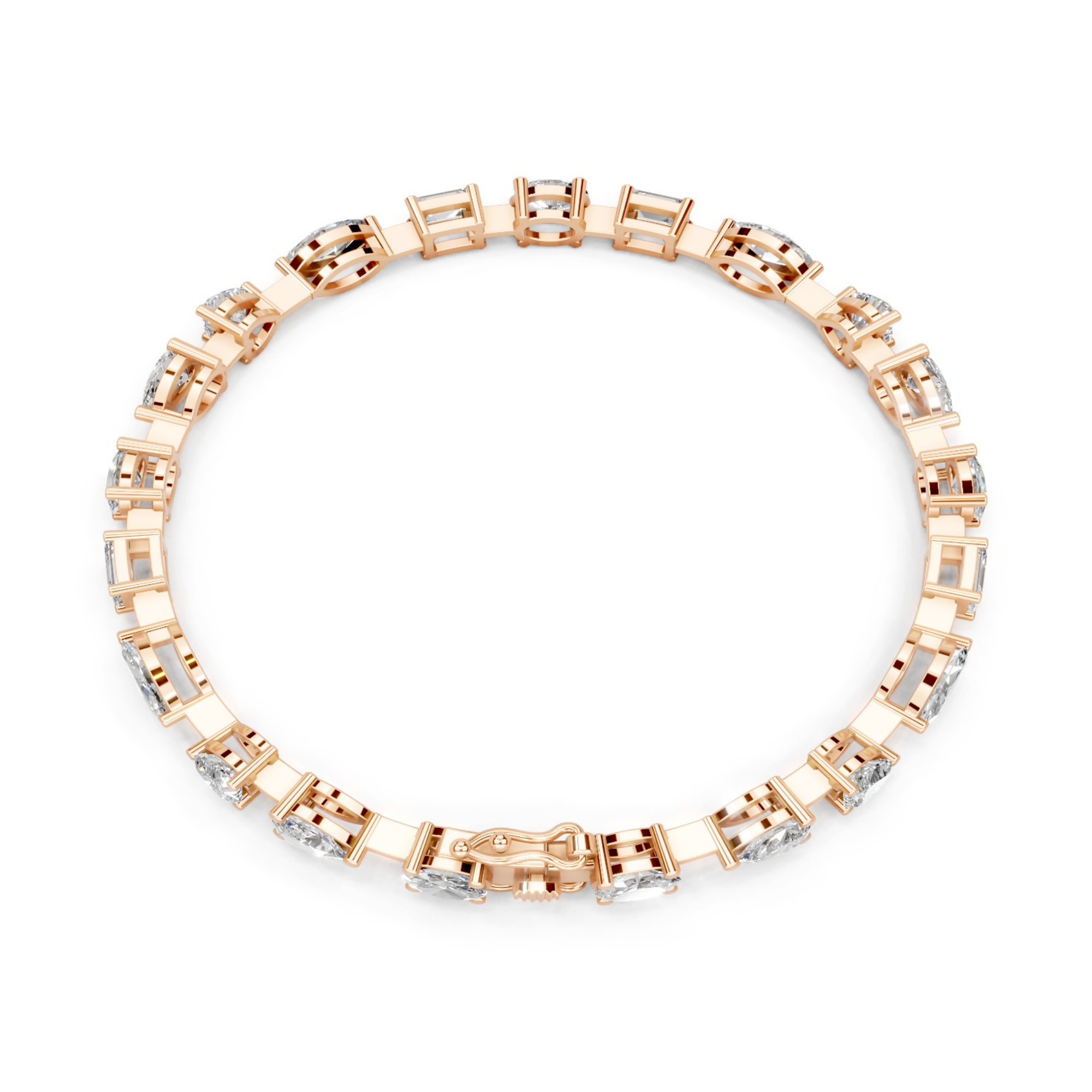 40 Cent Multi Shape Tennis Bracelet