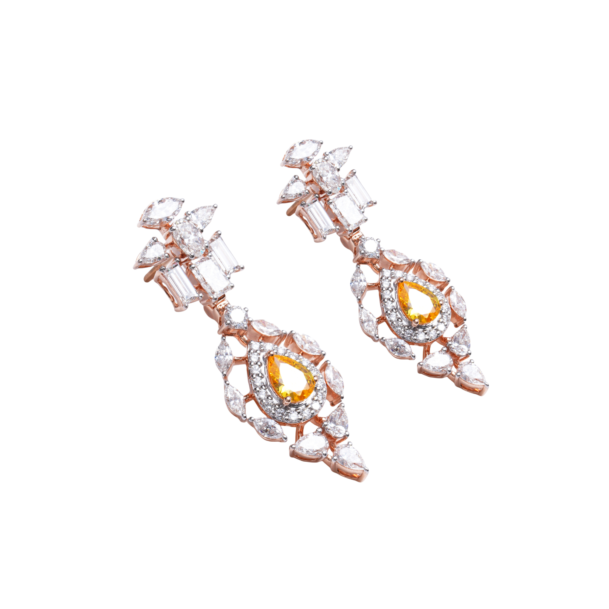 Luminous Grandeur: 2.6 CT Diamond Earrings