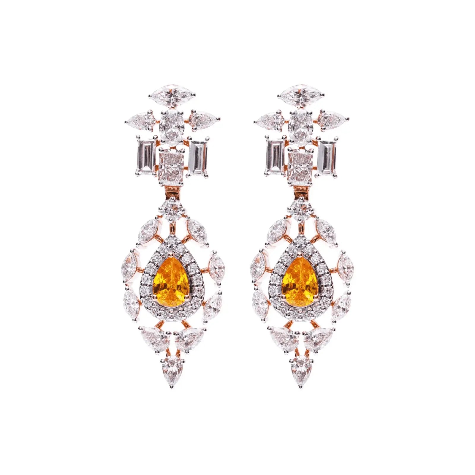 Luminous Grandeur: 2.6 CT Diamond Earrings
