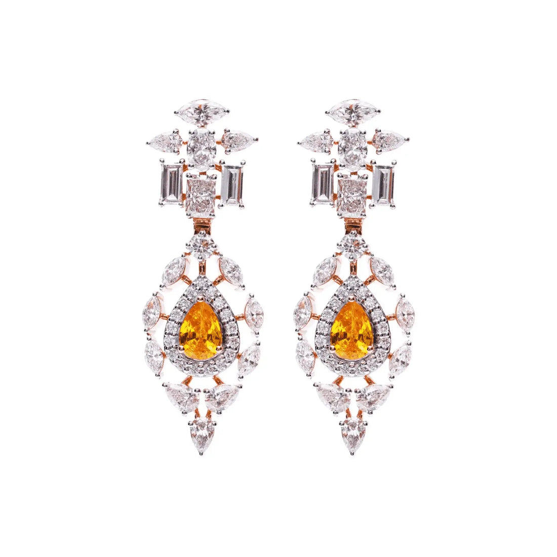 Luminous Grandeur: 2.6 CT Diamond Earrings