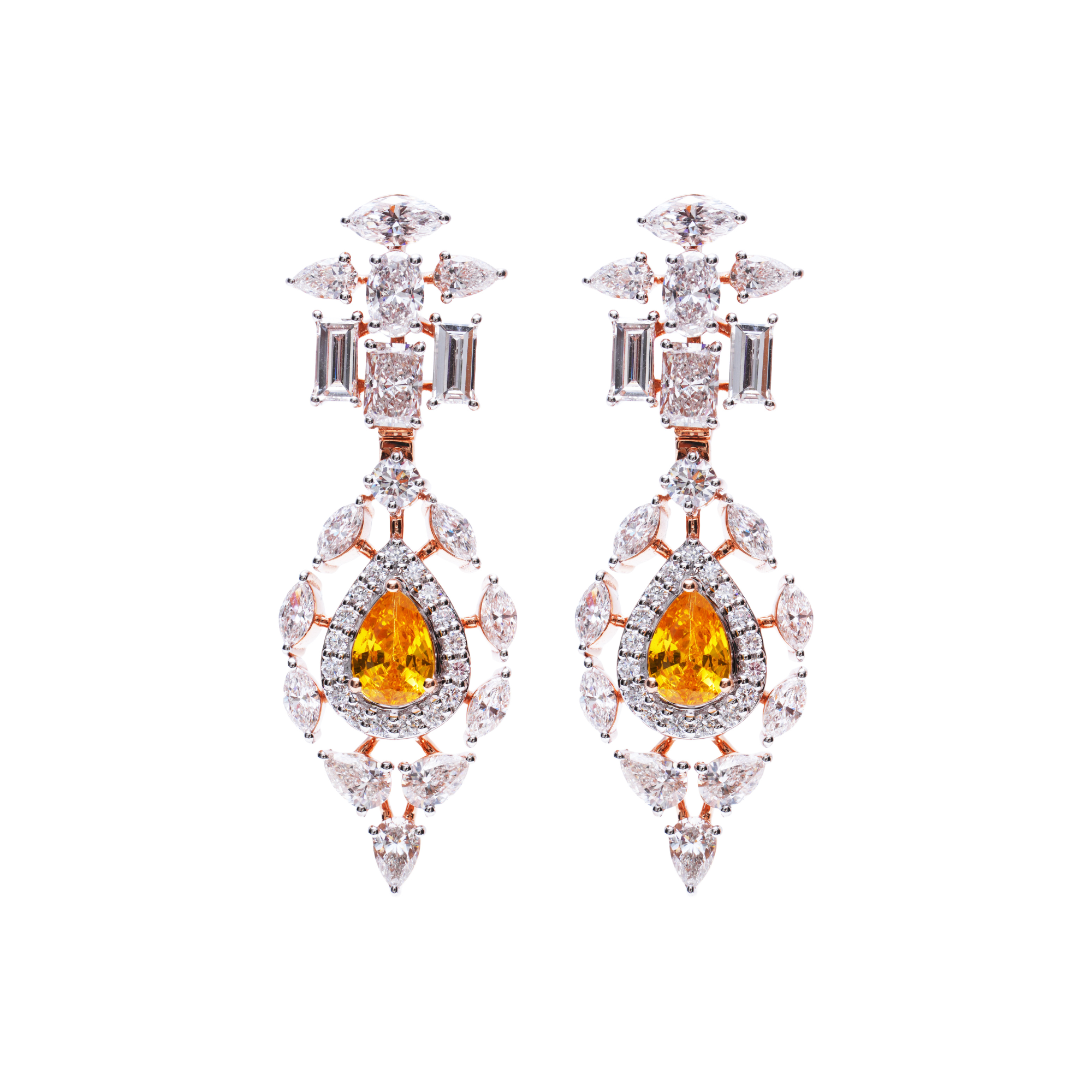 Luminous Grandeur: 2.6 CT Diamond Earrings