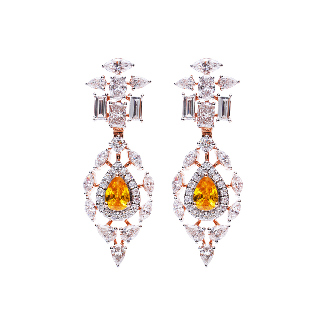 Luminous Grandeur: 2.6 CT Diamond Earrings