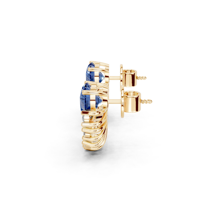 Vintage Luxe: 2.5 CT Diamond Earrings