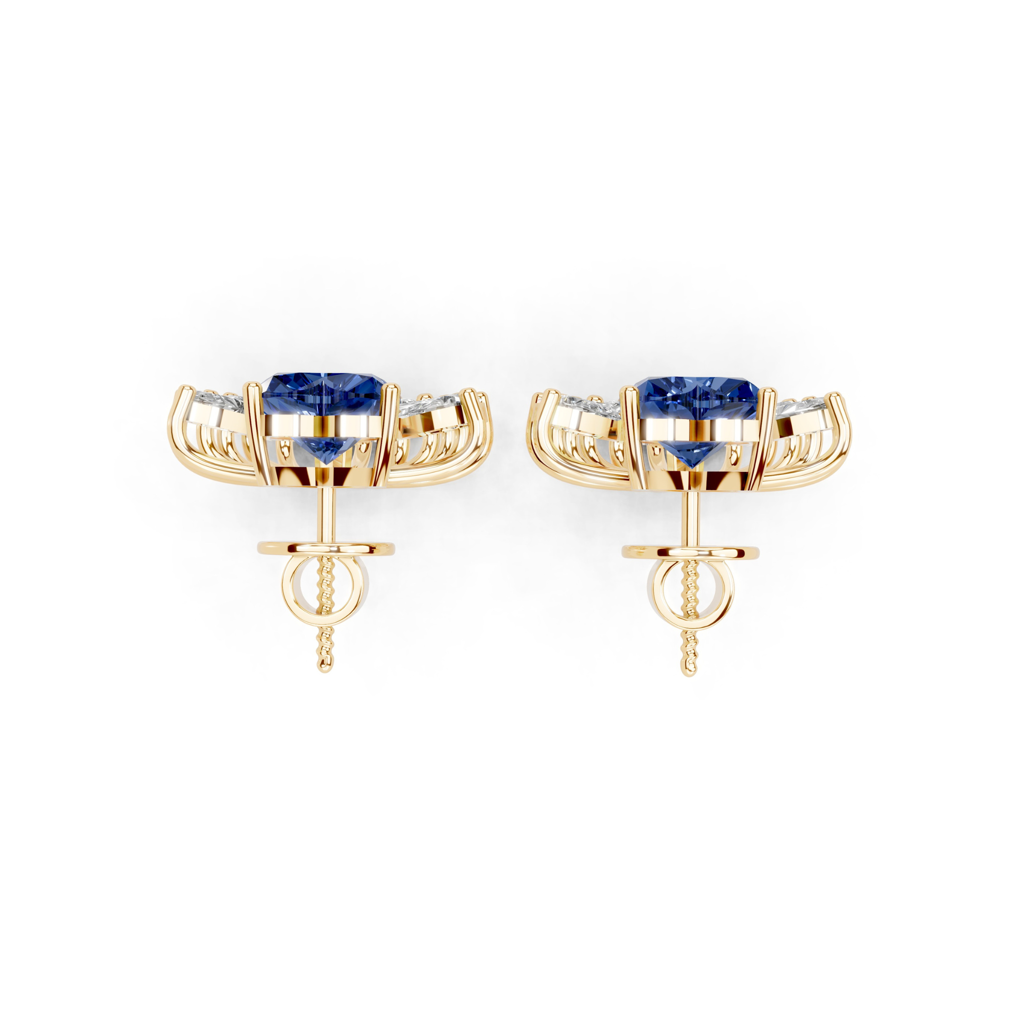 Vintage Luxe: 2.5 CT Diamond Earrings
