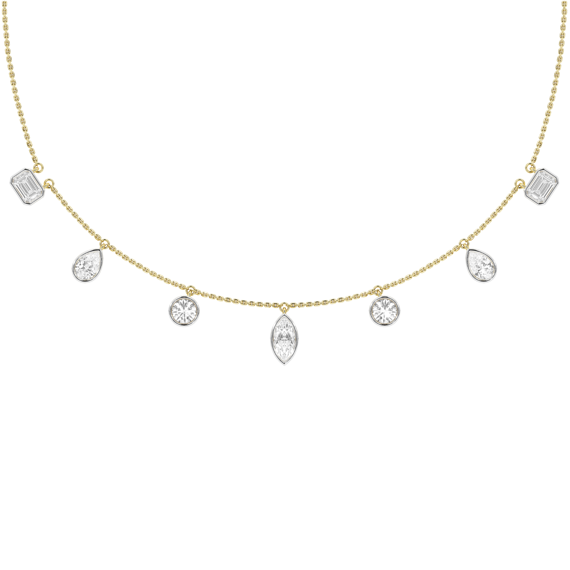 Starry Night Multi Shape Yard Necklace