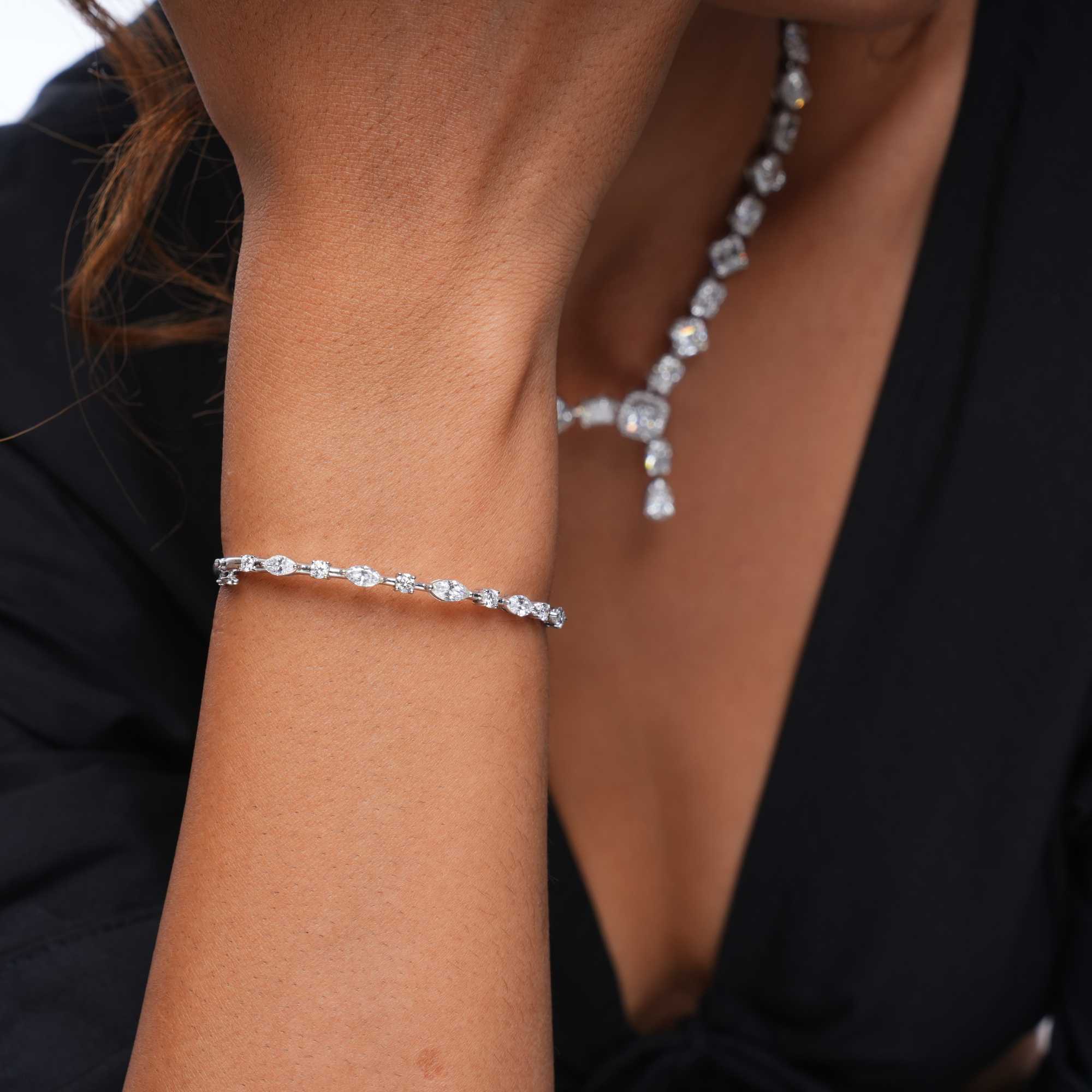 Princess Tiara Diamond Bracelet