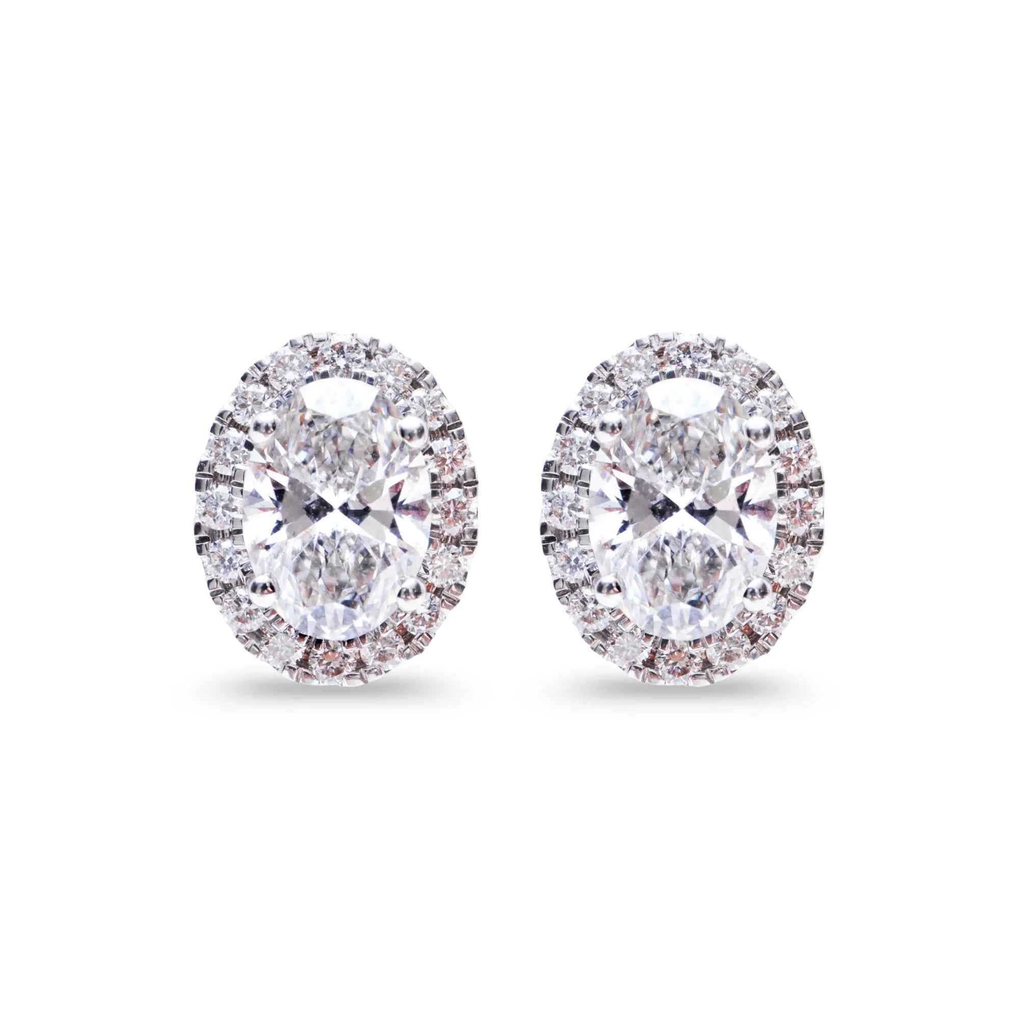 2.4 Carat Luxe Oval Solitaire Studs