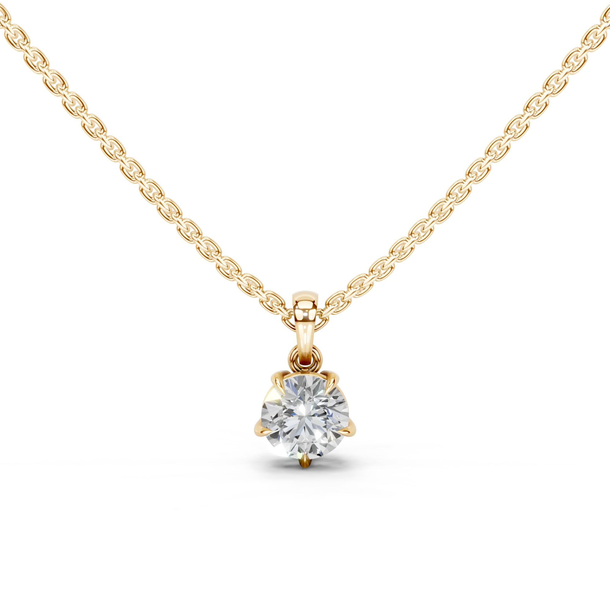 1 Carat Solitaire Drop Pendant