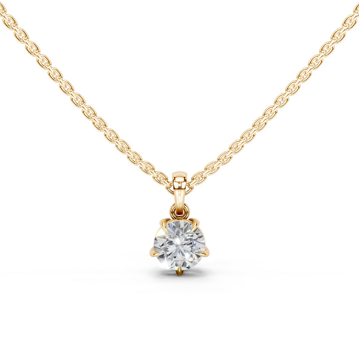 1 Carat Solitaire Drop Pendant