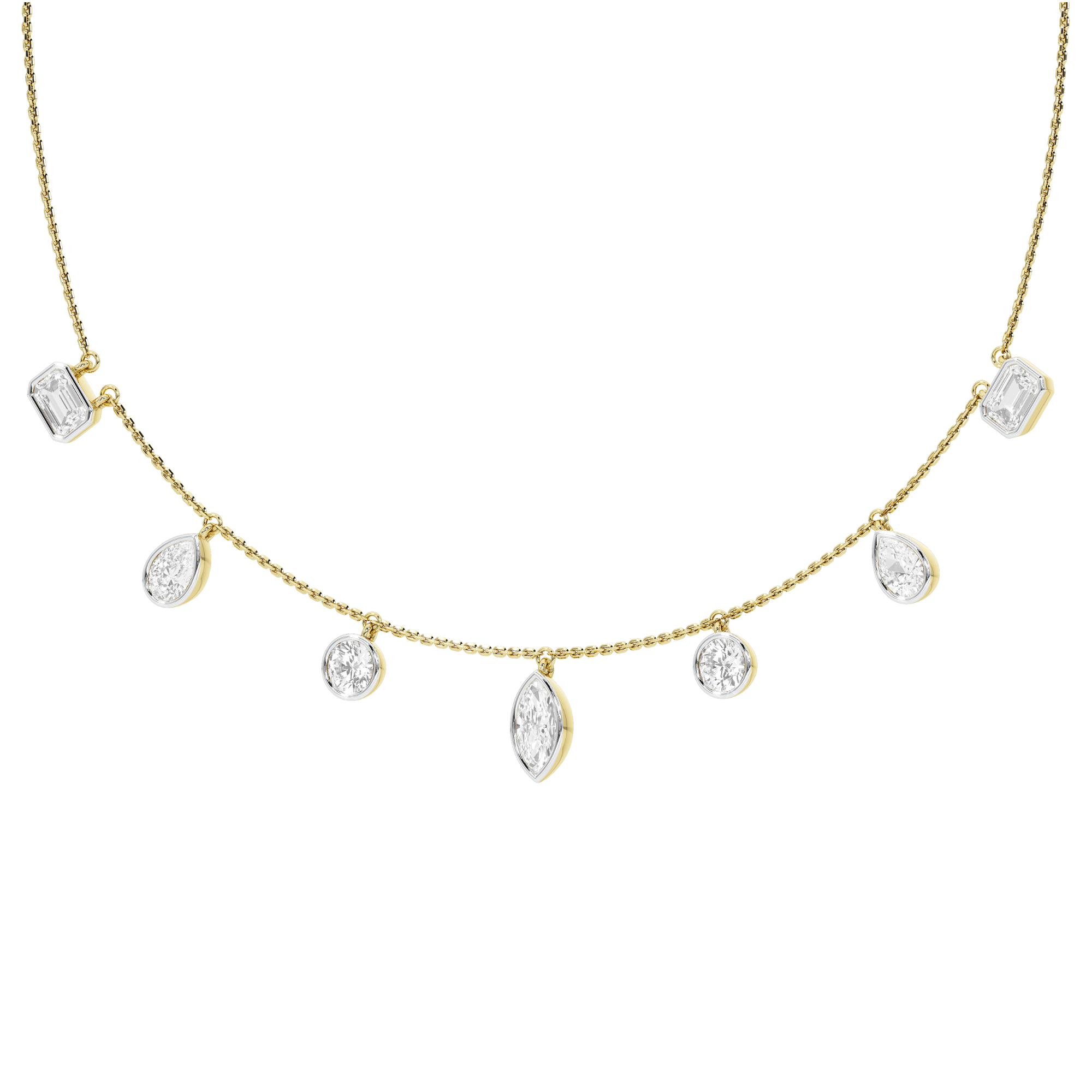 Starry Night Multi Shape Yard Necklace