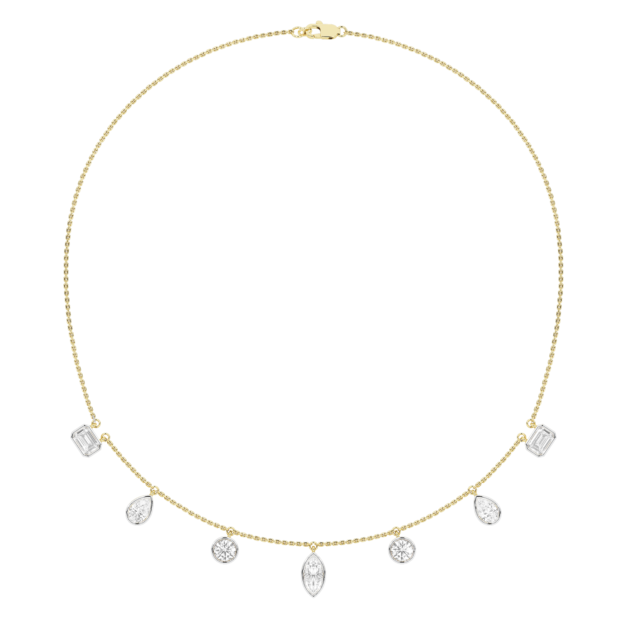 Starry Night Multi Shape Yard Necklace