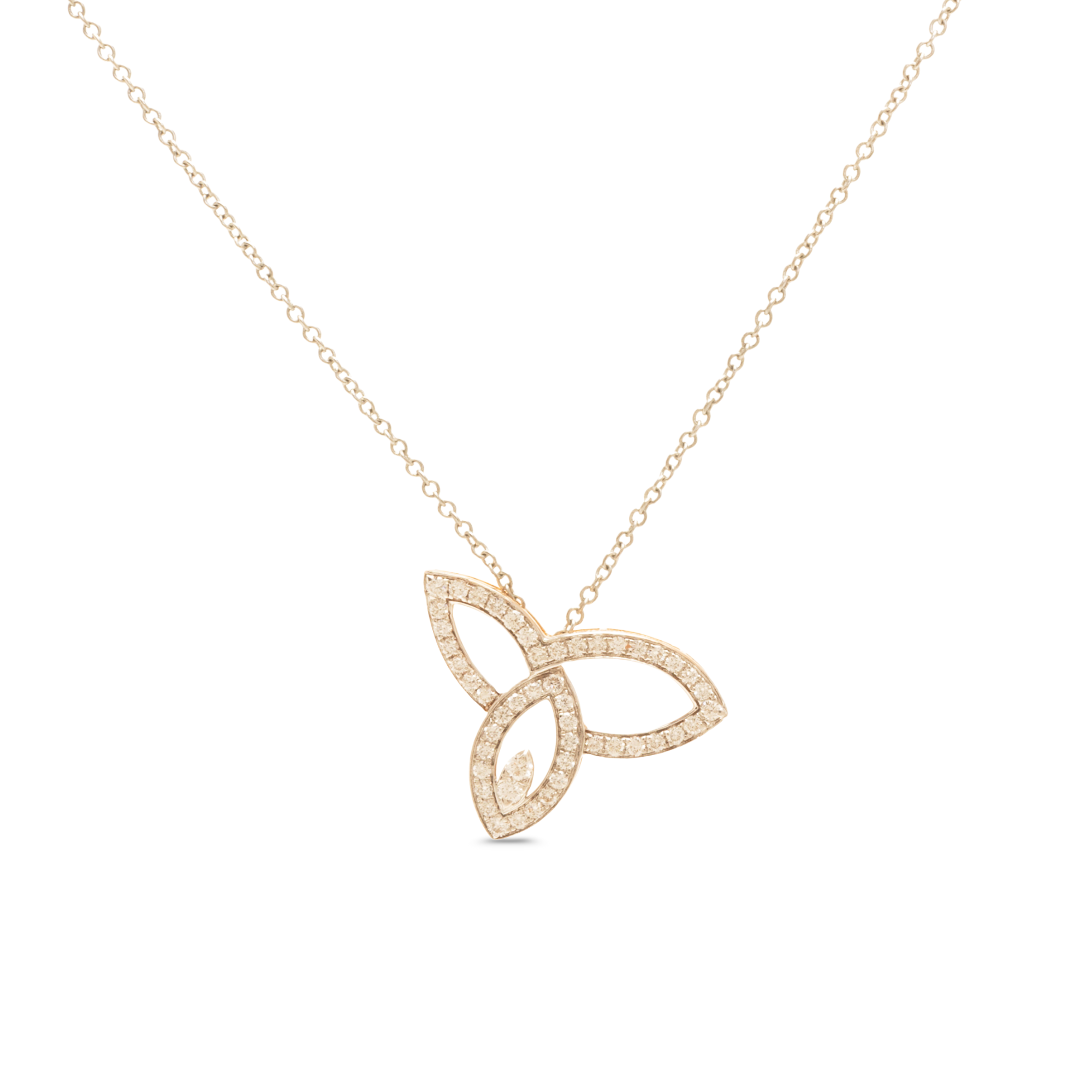 Divine Trifolio Diamond Pendant