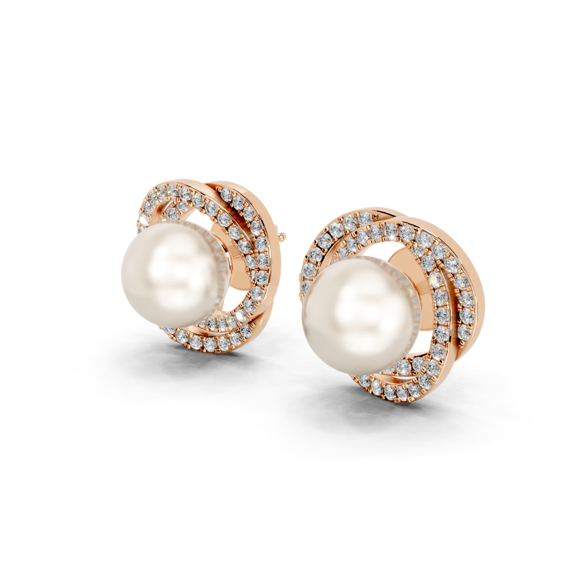 Neptune's Pearl Diamond Earrings