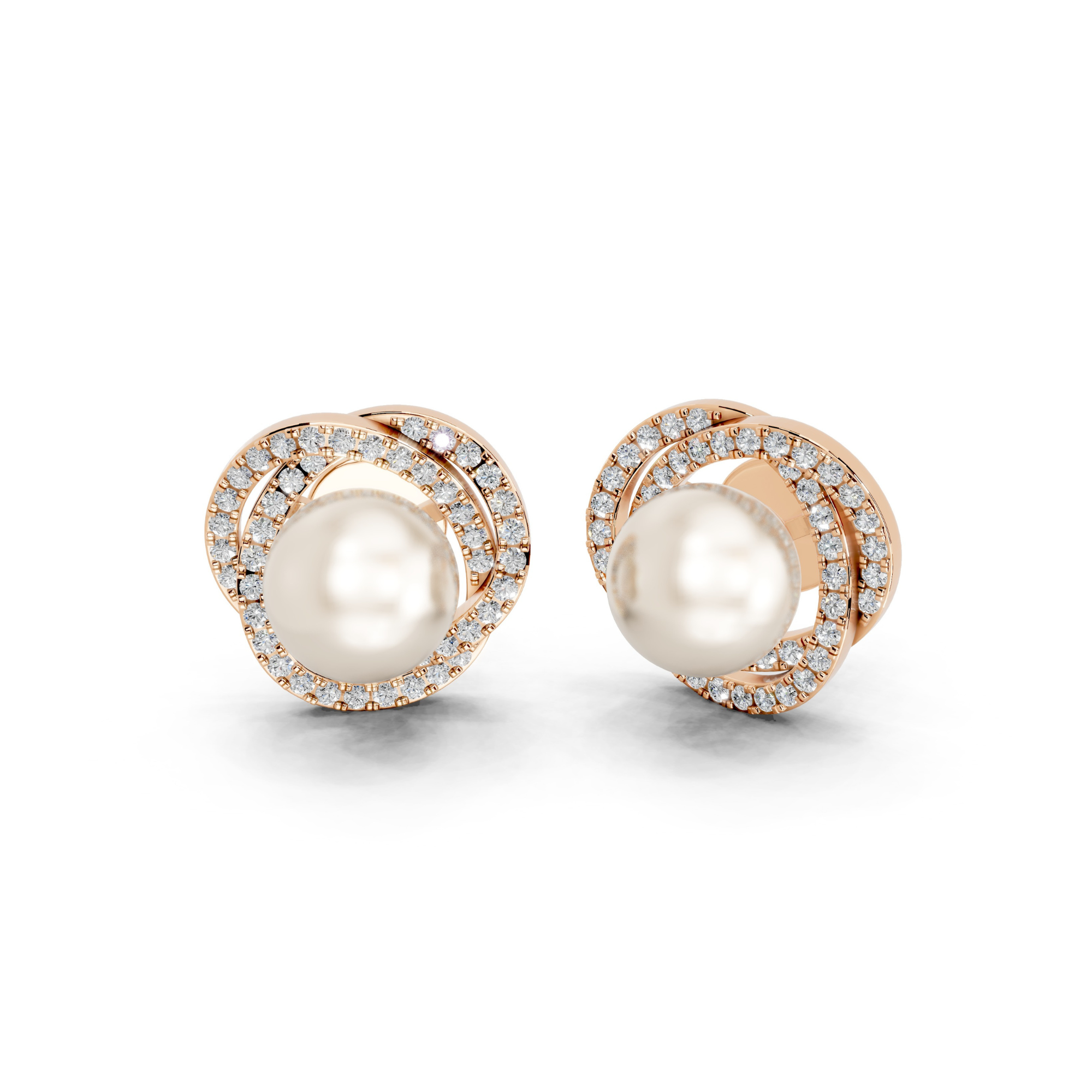 Neptune's Pearl Diamond Earrings