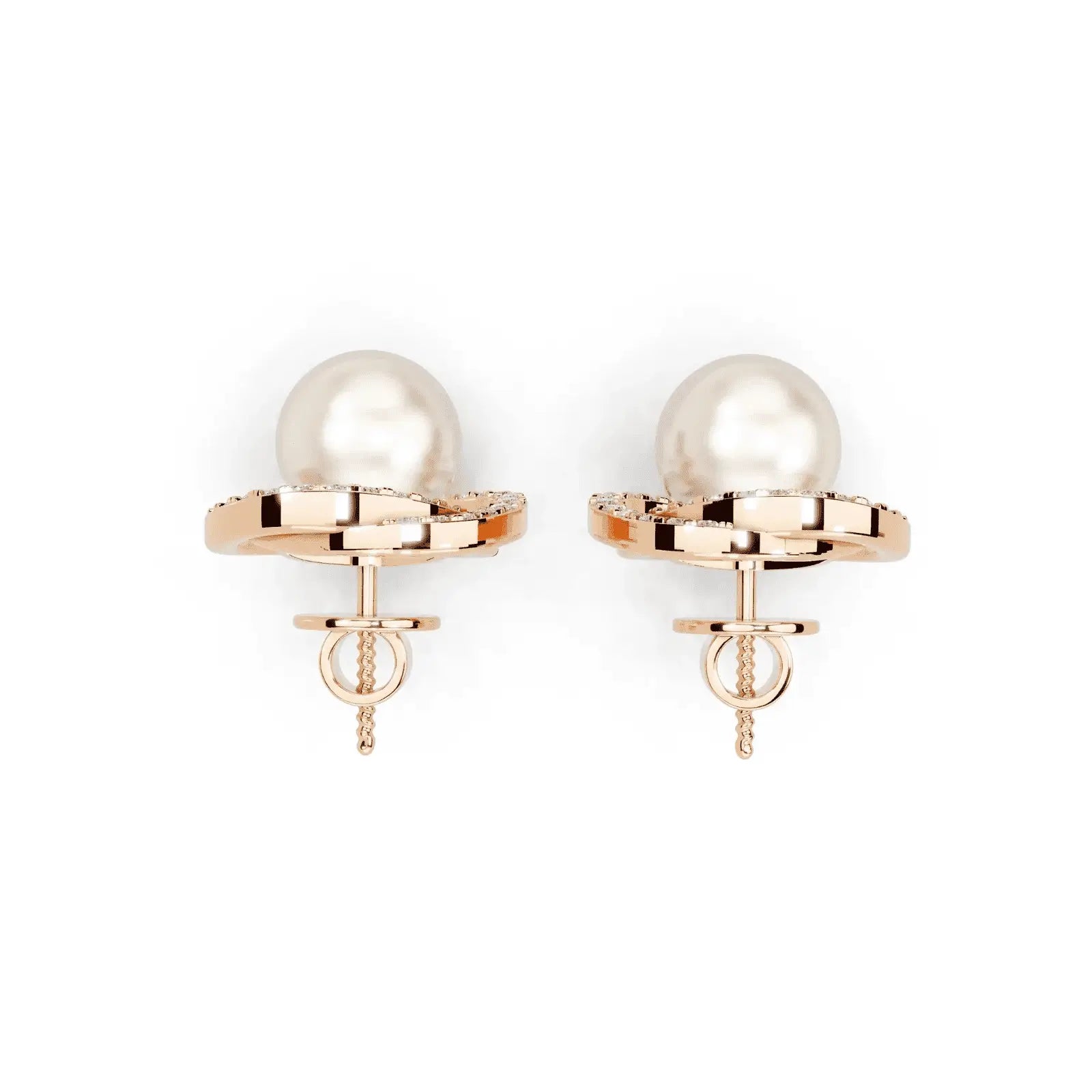Neptune's Pearl Diamond Earrings