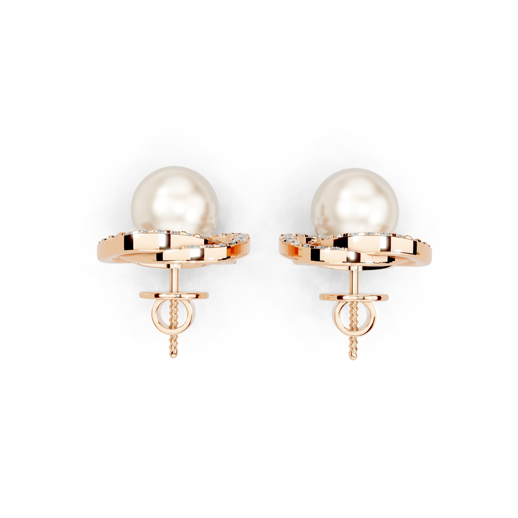 Neptune's Pearl Diamond Earrings