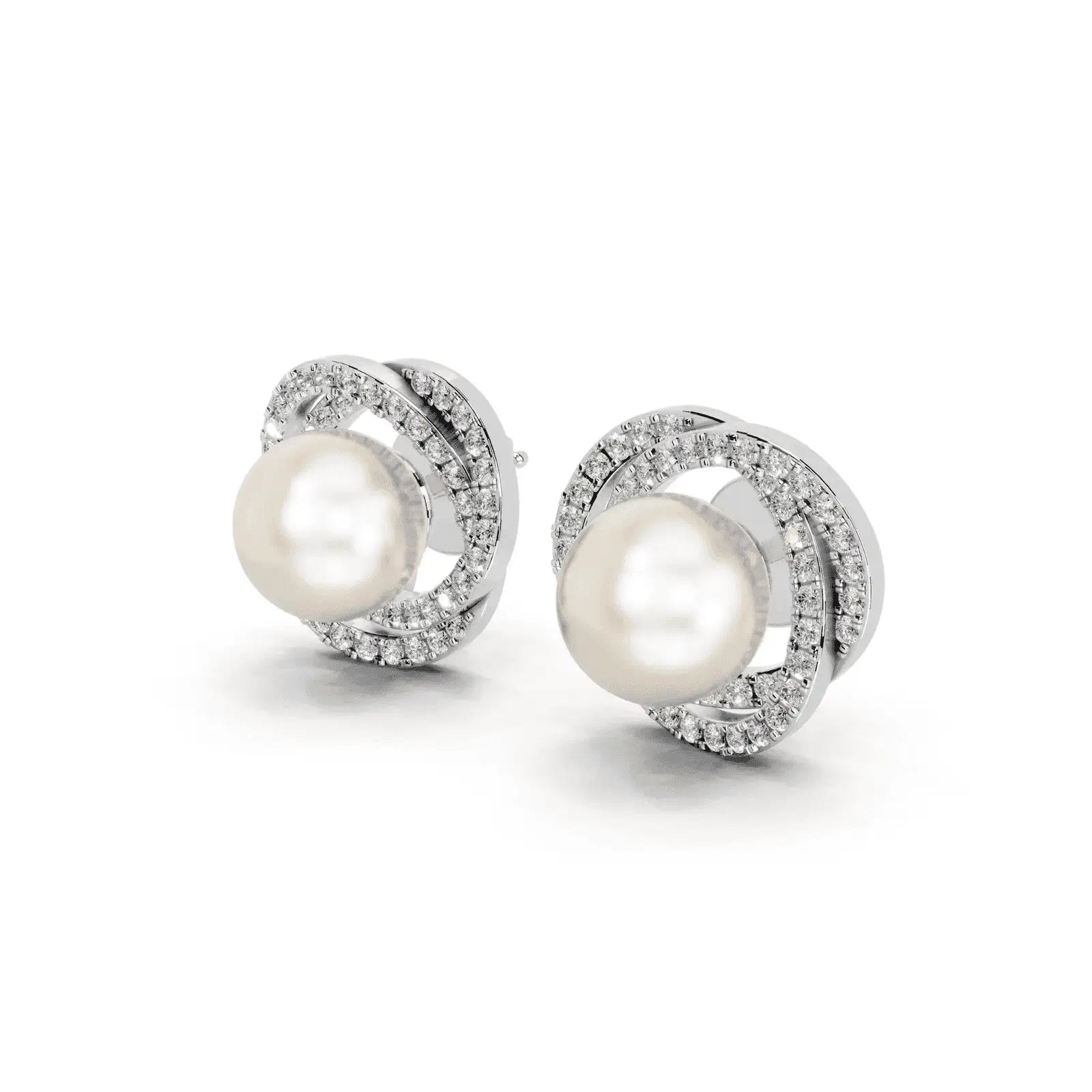 Neptune's Pearl Diamond Earrings