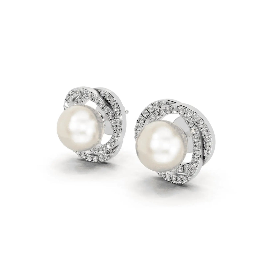 Neptune's Pearl Diamond Earrings