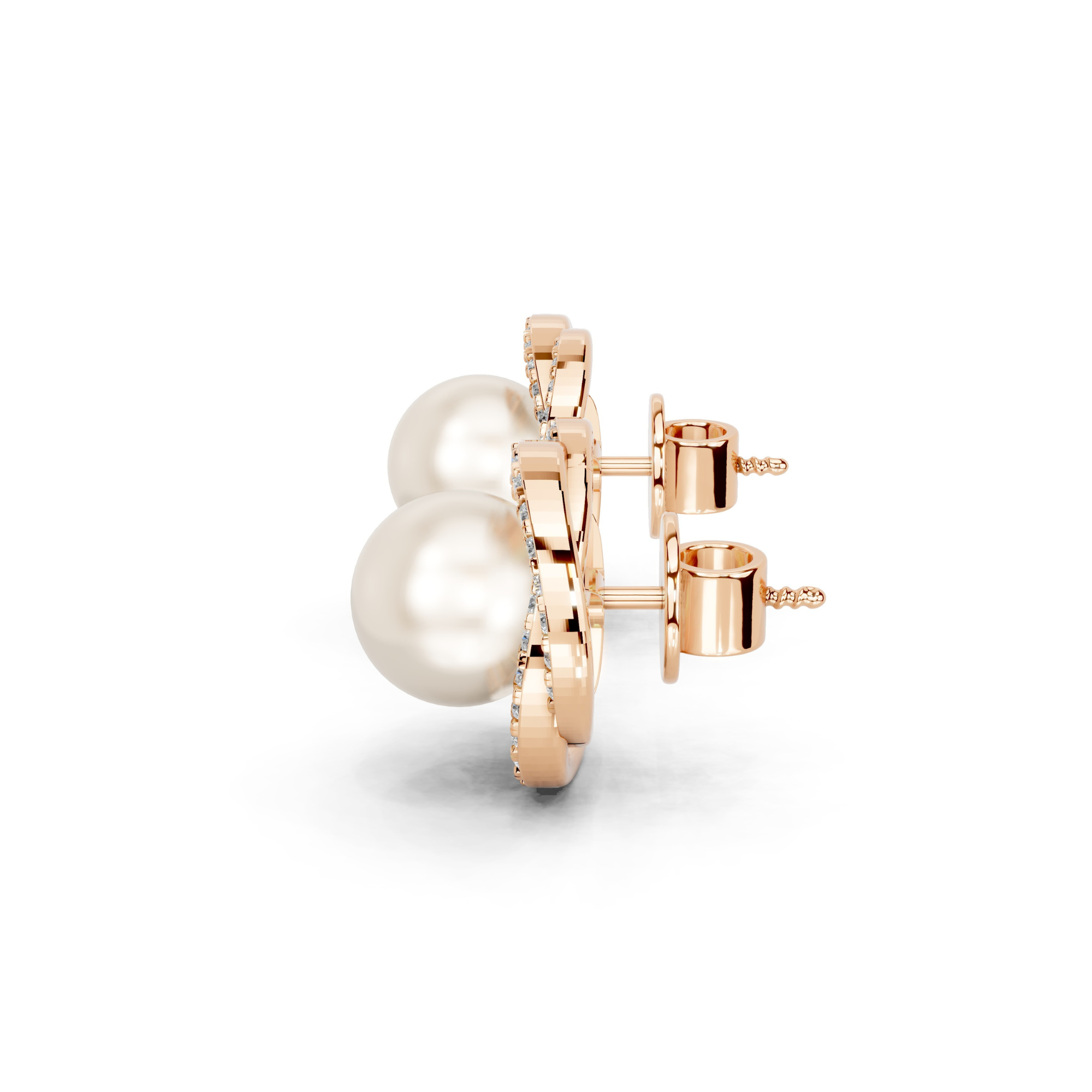 Neptune's Pearl Diamond Earrings