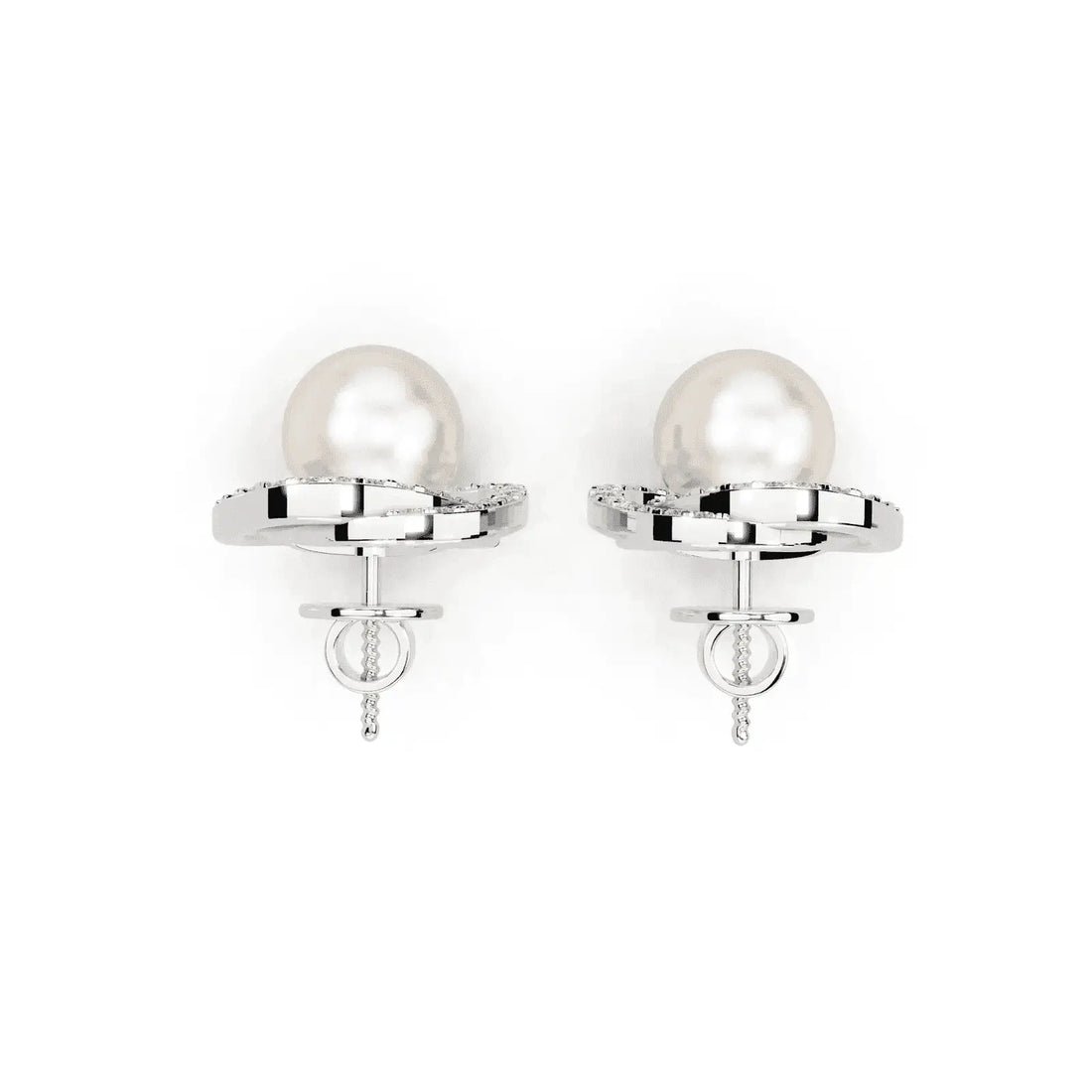 Neptune's Pearl Diamond Earrings