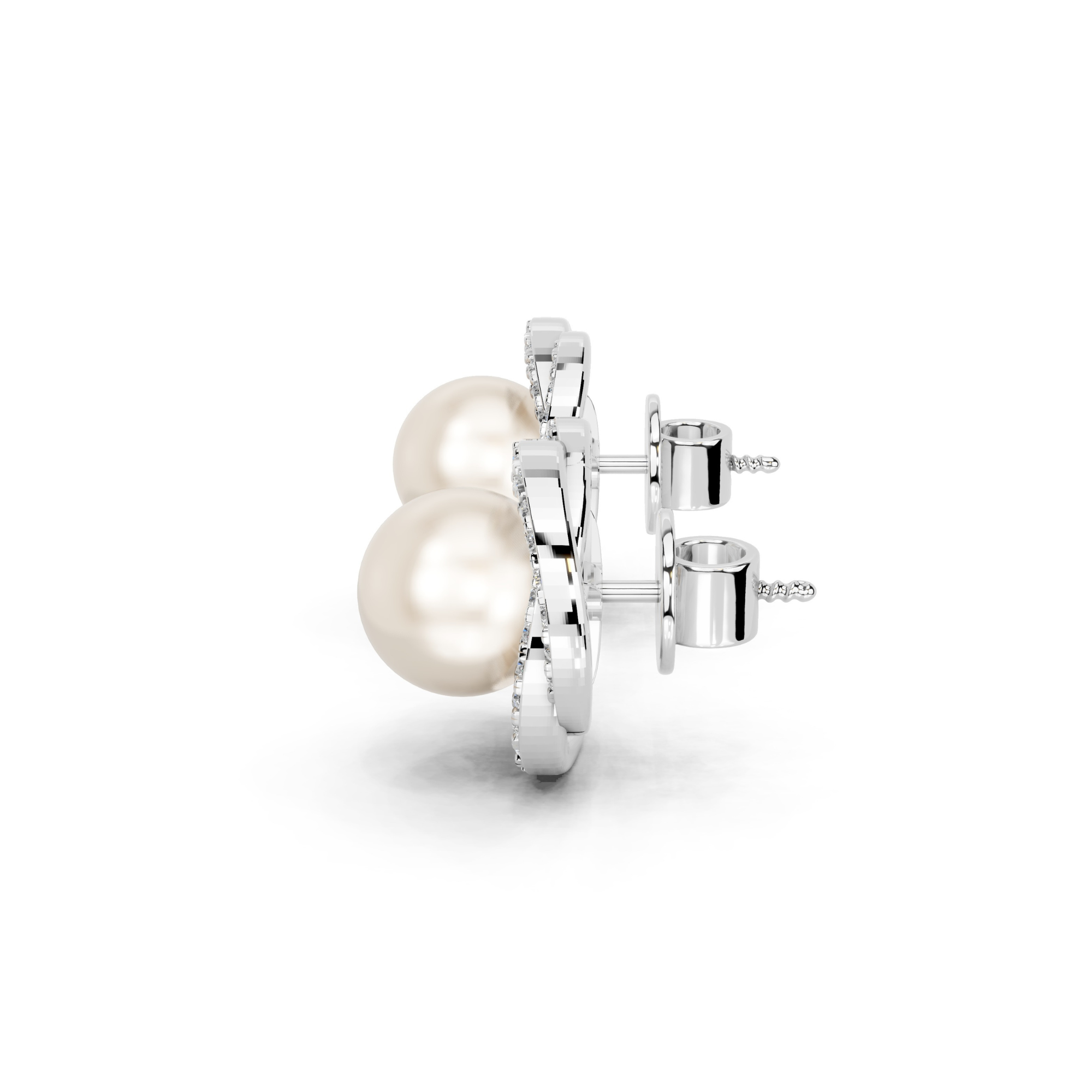 Neptune's Pearl Diamond Earrings