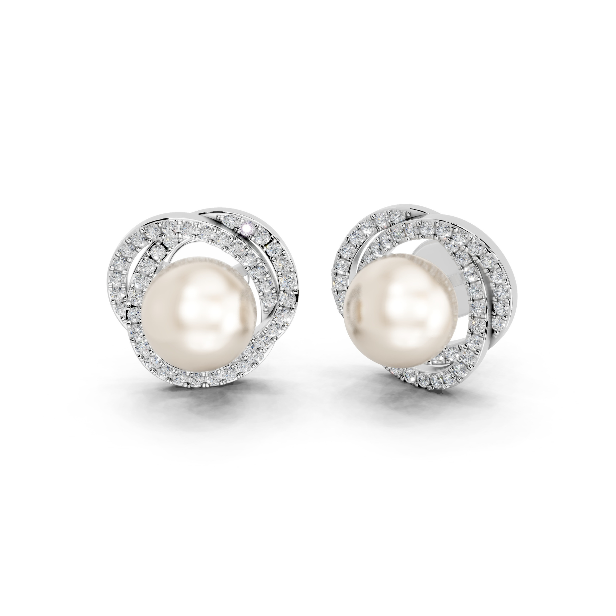 Neptune's Pearl Diamond Earrings