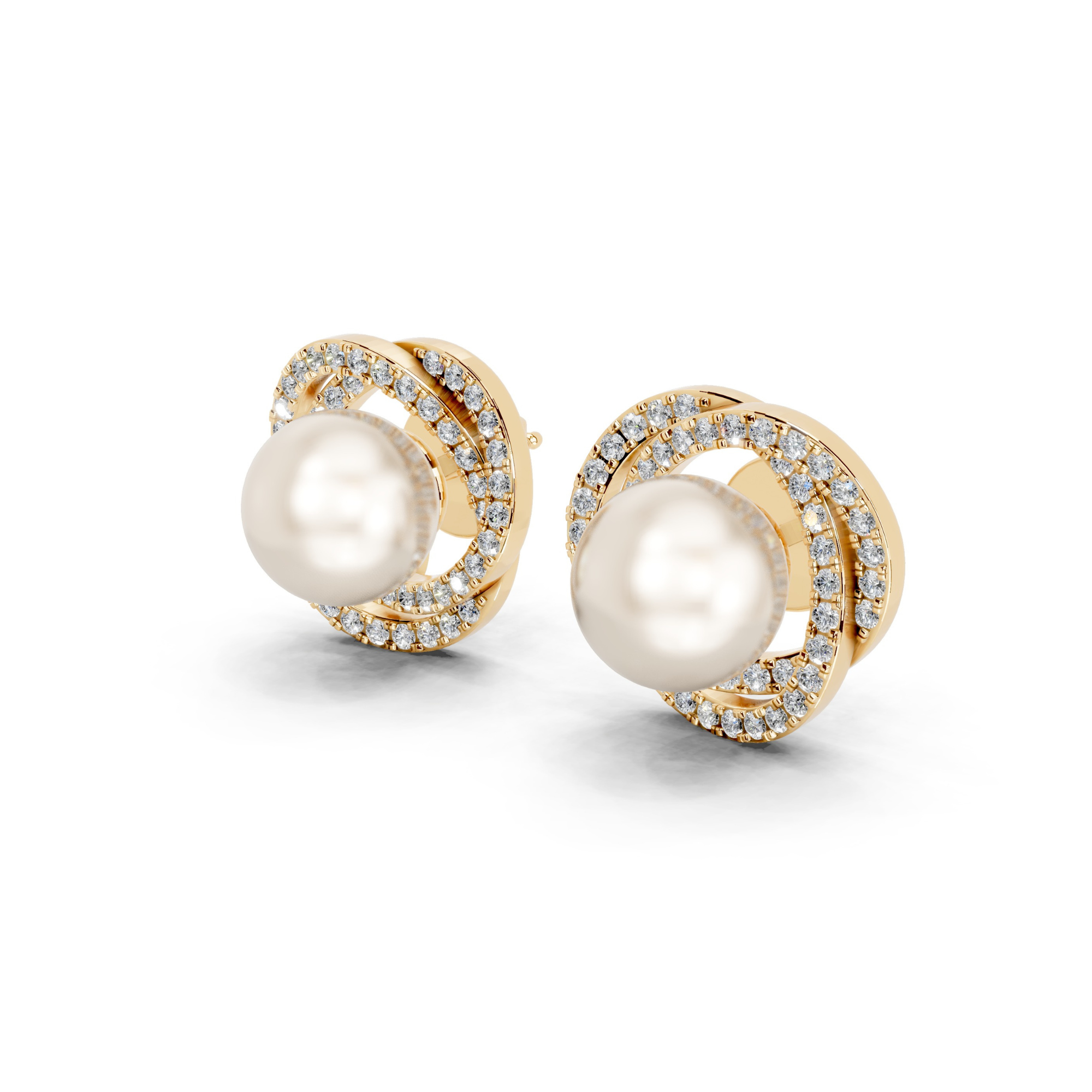 Neptune's Pearl Diamond Earrings