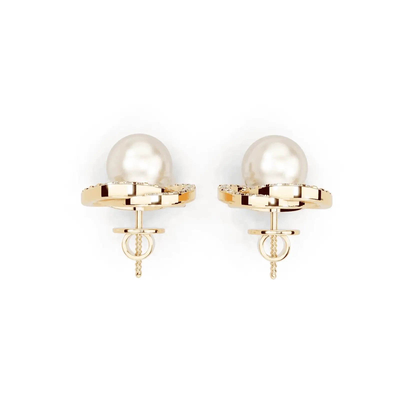 Neptune's Pearl Diamond Earrings