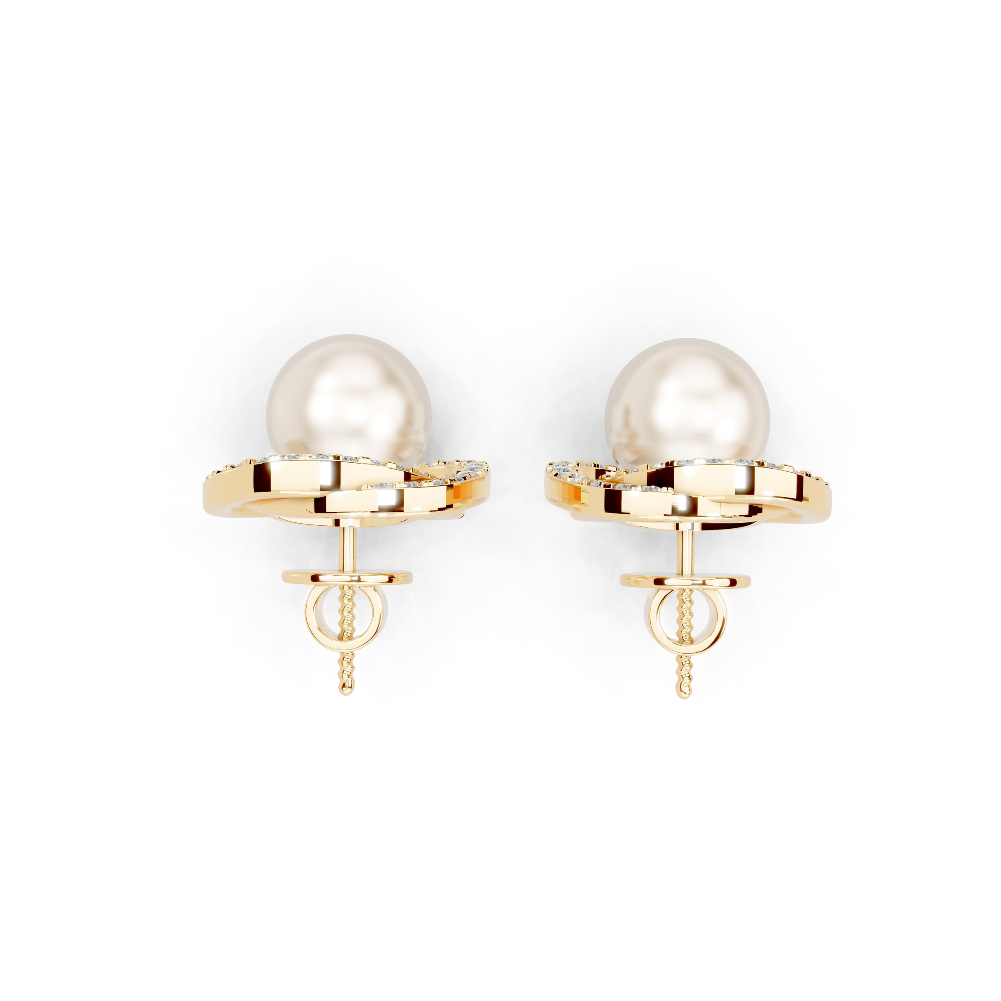 Neptune's Pearl Diamond Earrings