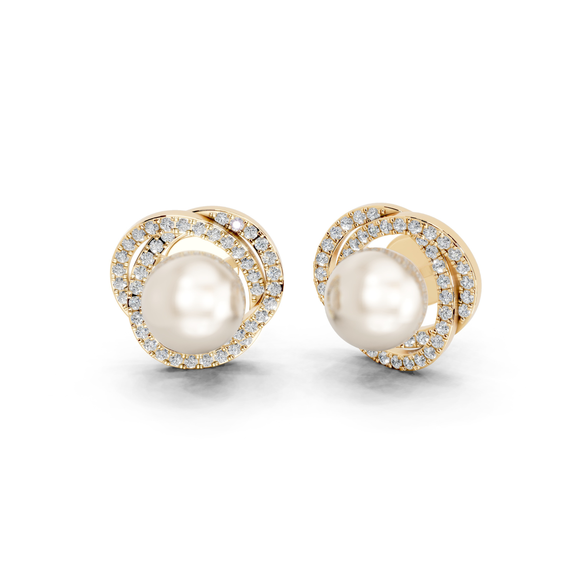 Neptune's Pearl Diamond Earrings