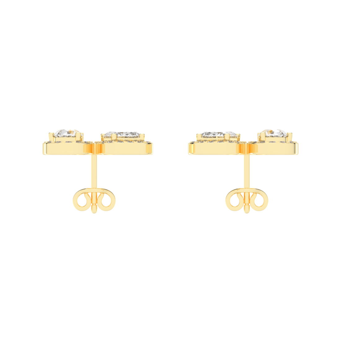 Toi Et Moi Emerald and Pear Earrings