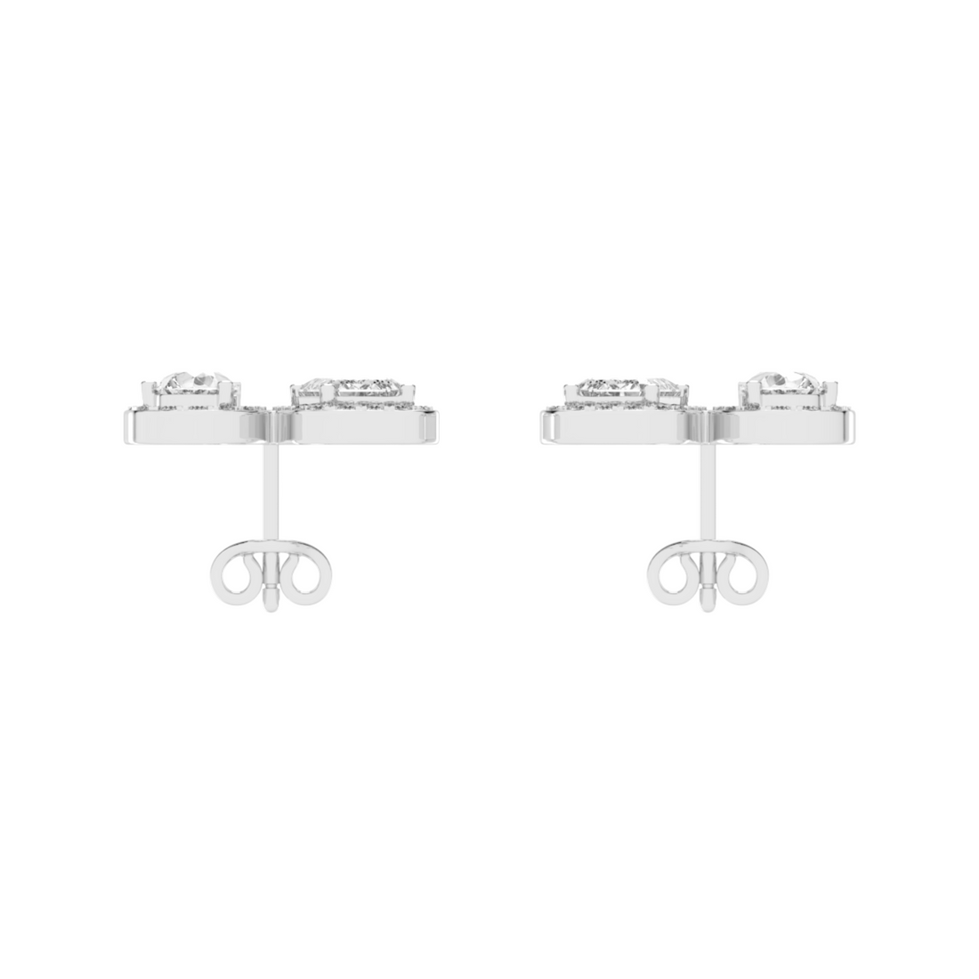 Toi Et Moi Emerald and Pear Earrings