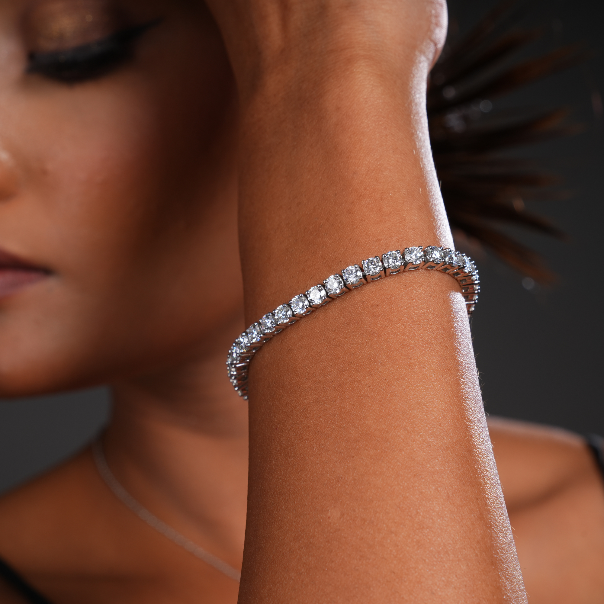 25 Cent Lumiere Charm Tennis Bracelet