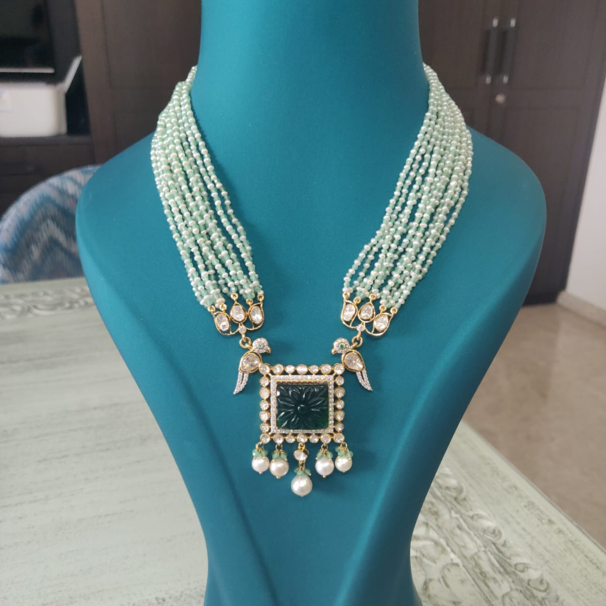 Mandakini Lab Grown Polki Necklace