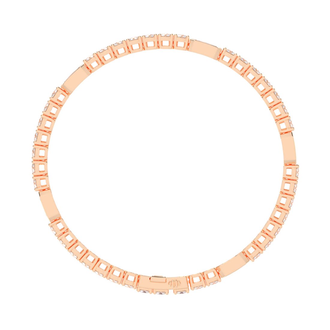 11 Cent Emerald Station Tennis Bracelet