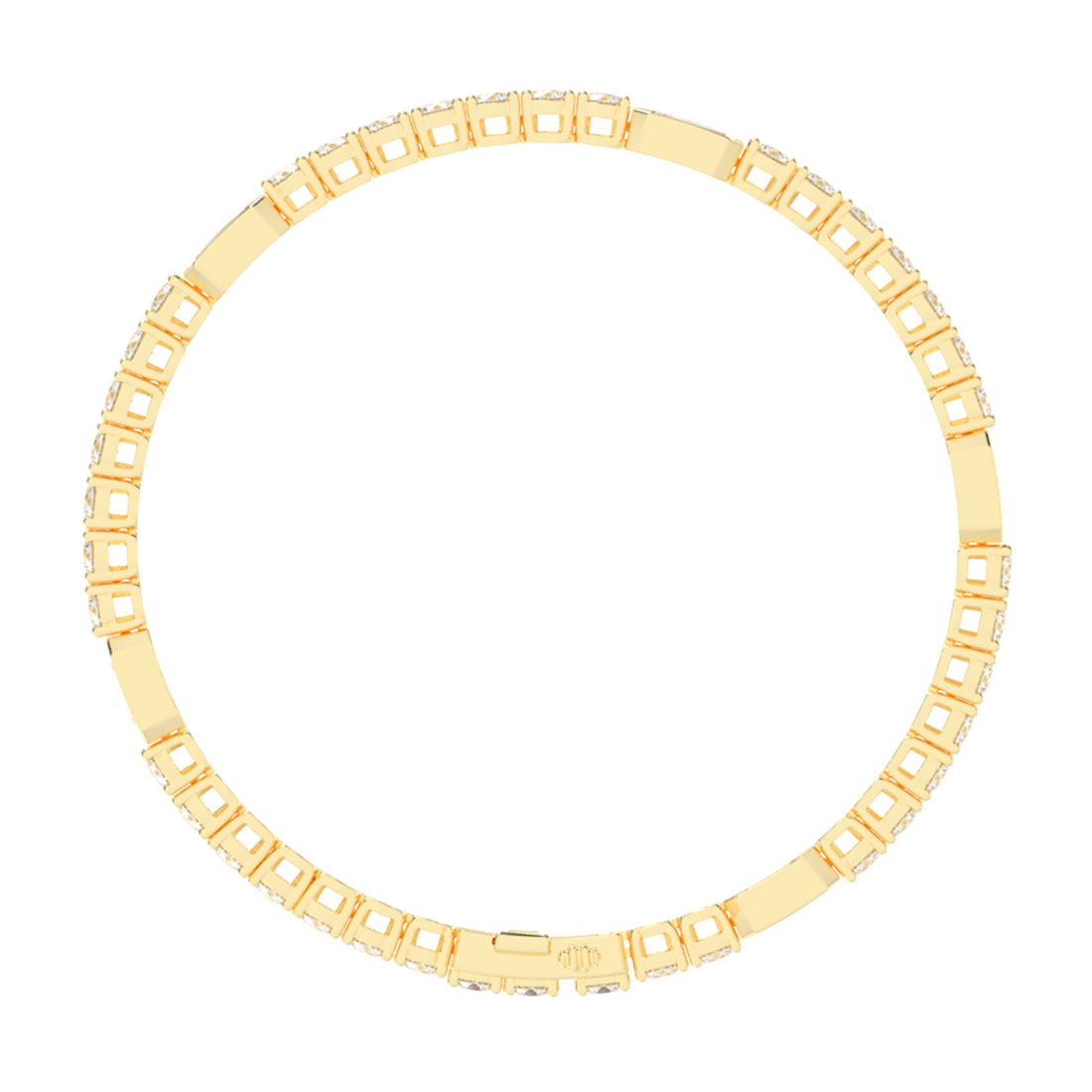 11 Cent Emerald Station Tennis Bracelet