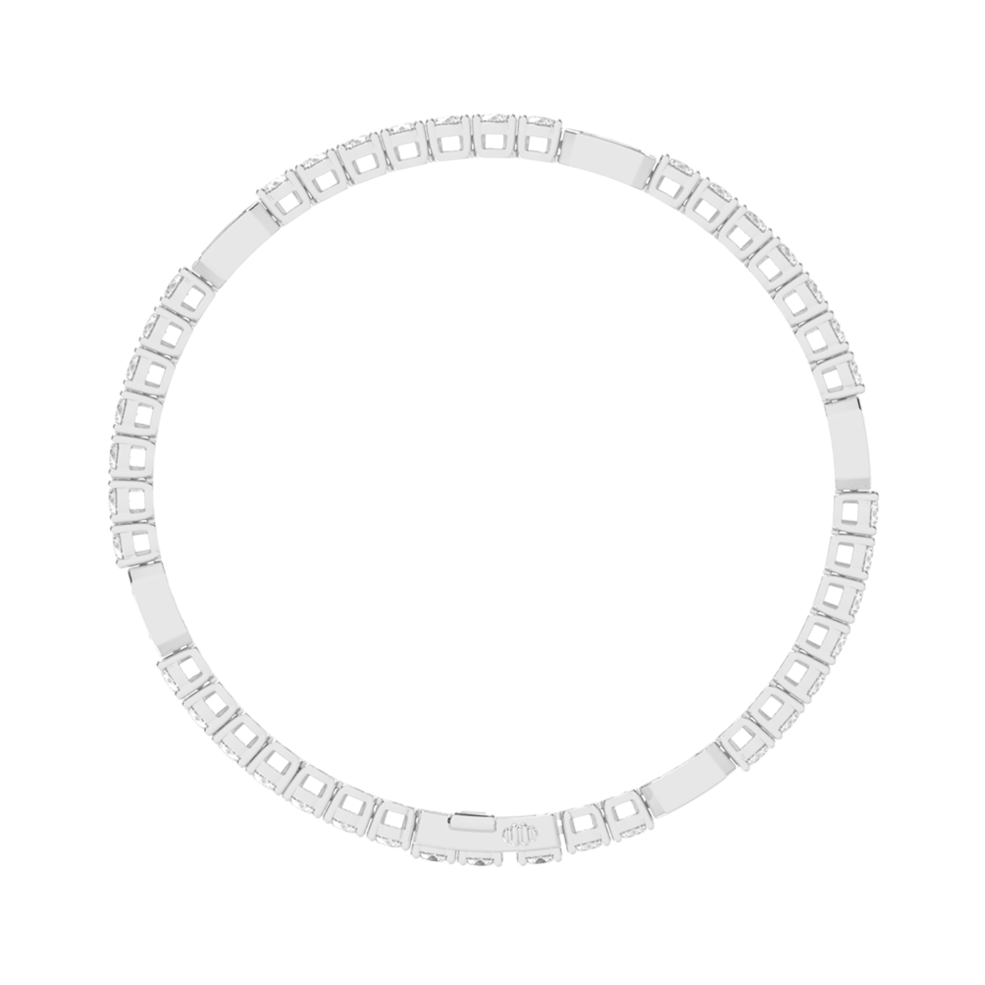 11 Cent Emerald Station Tennis Bracelet