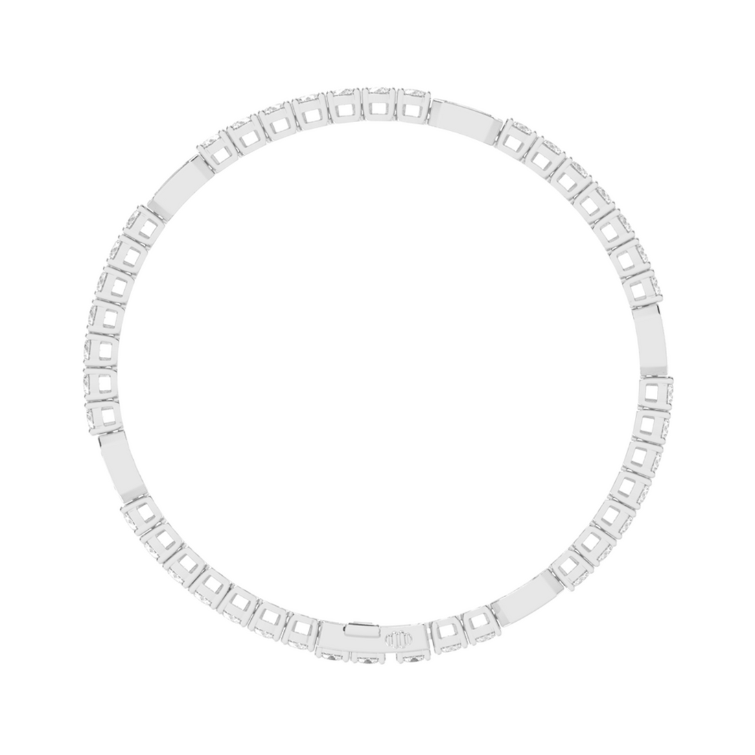 11 Cent Emerald Station Tennis Bracelet